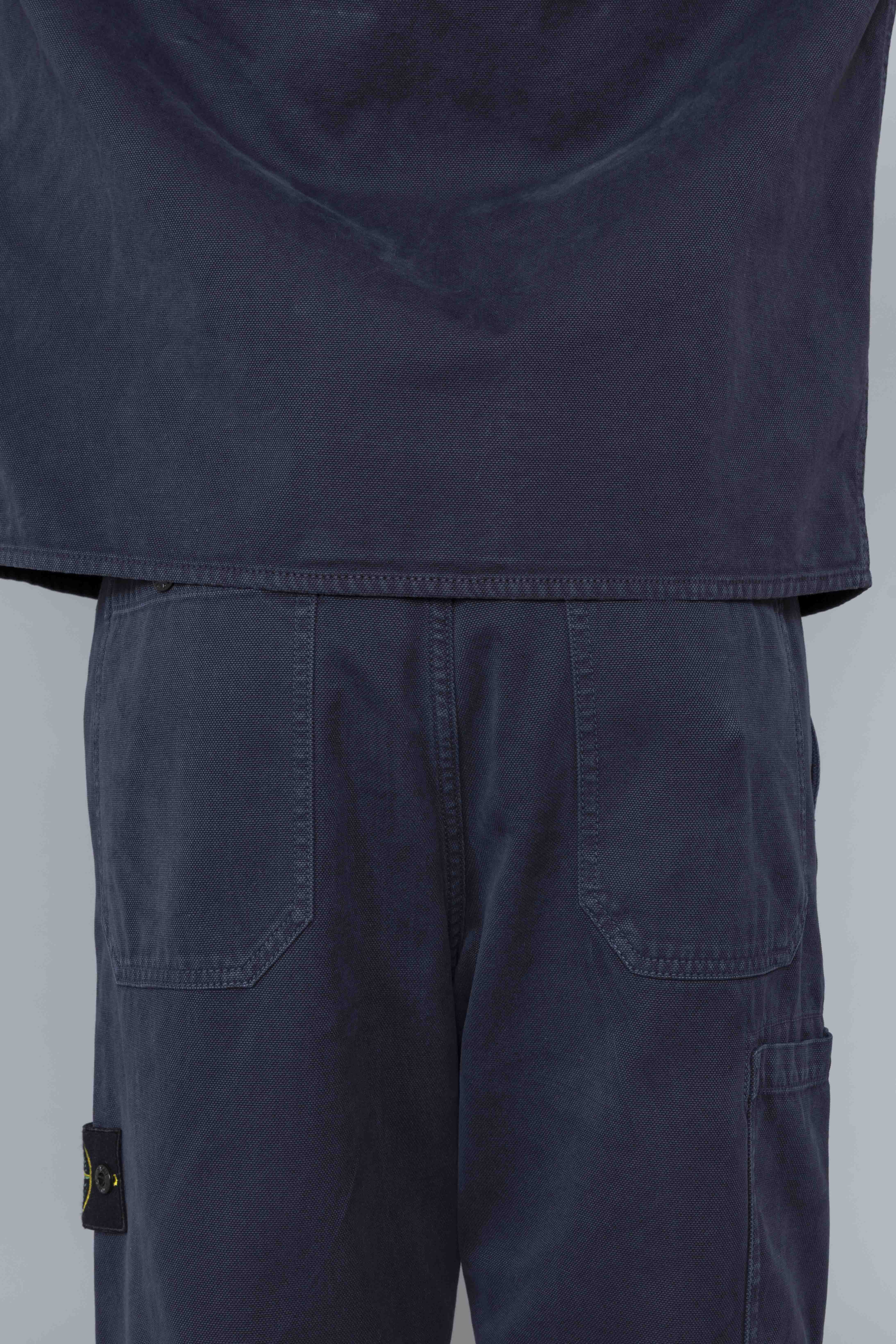 STONEISLANDLooseFitTrousersOldEffectCottonAss
