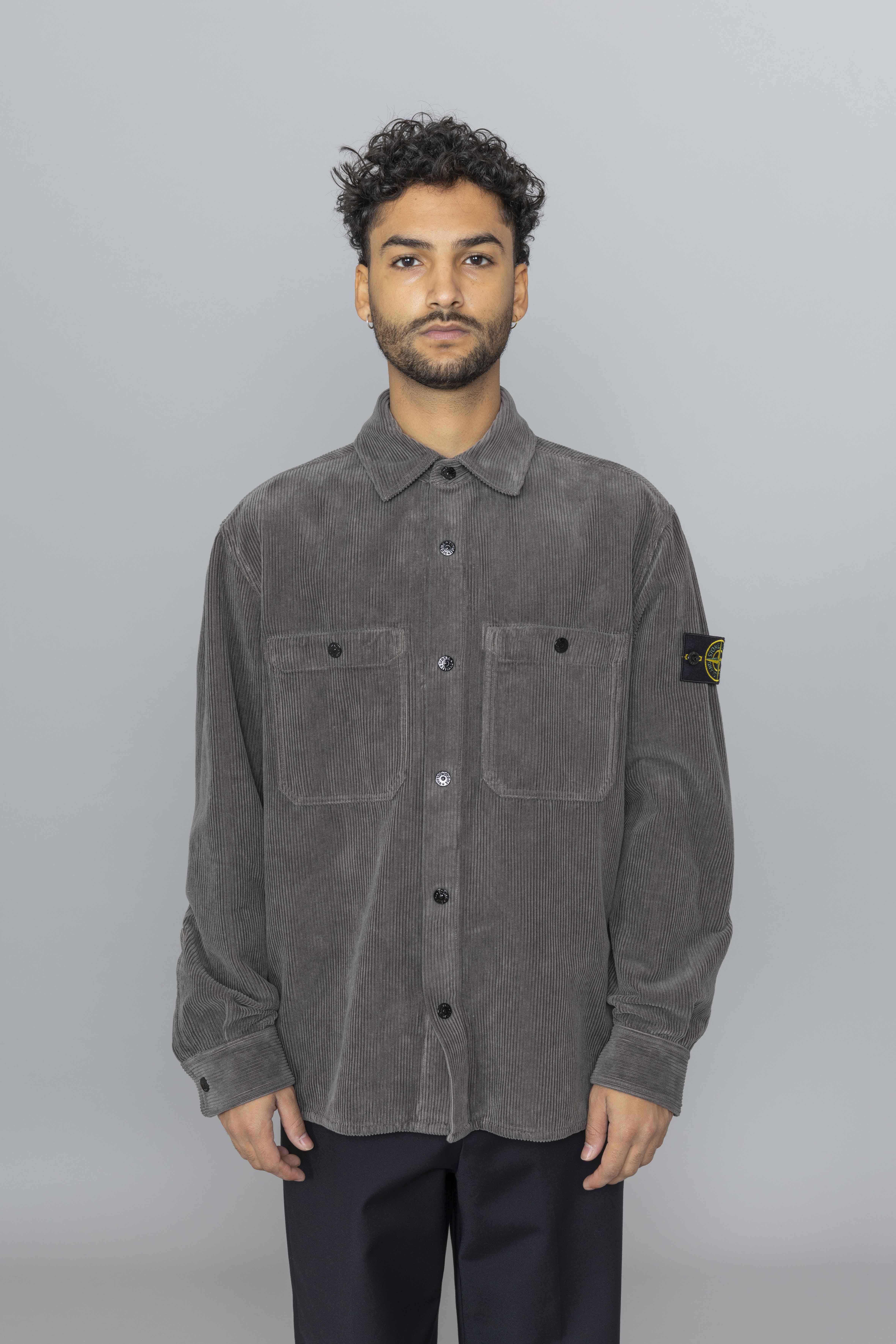 STONEISLANDOvershirtOrganicCottonCorduroyFront