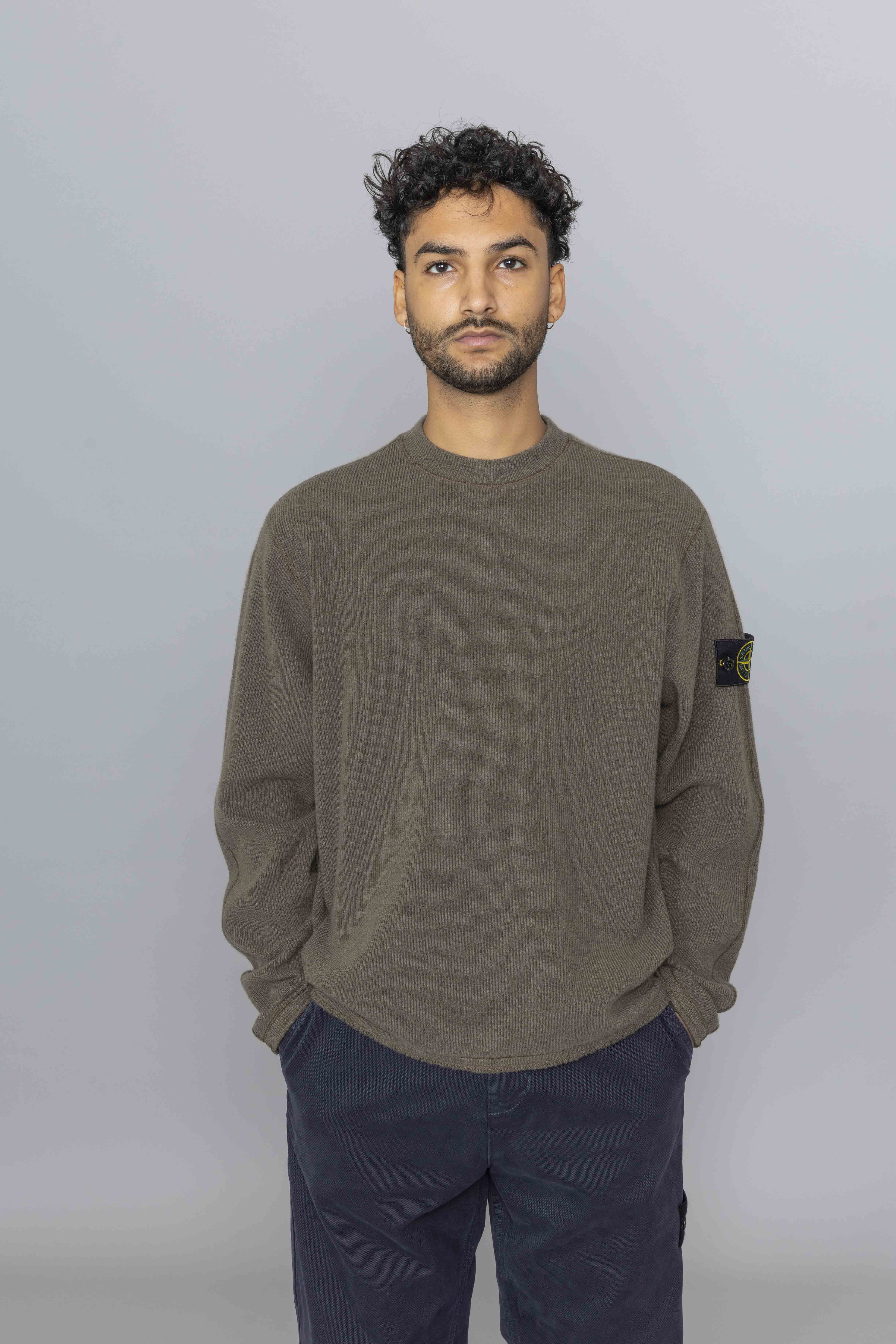 STONEISLANDRibbedWoolNylonMilitaryFs