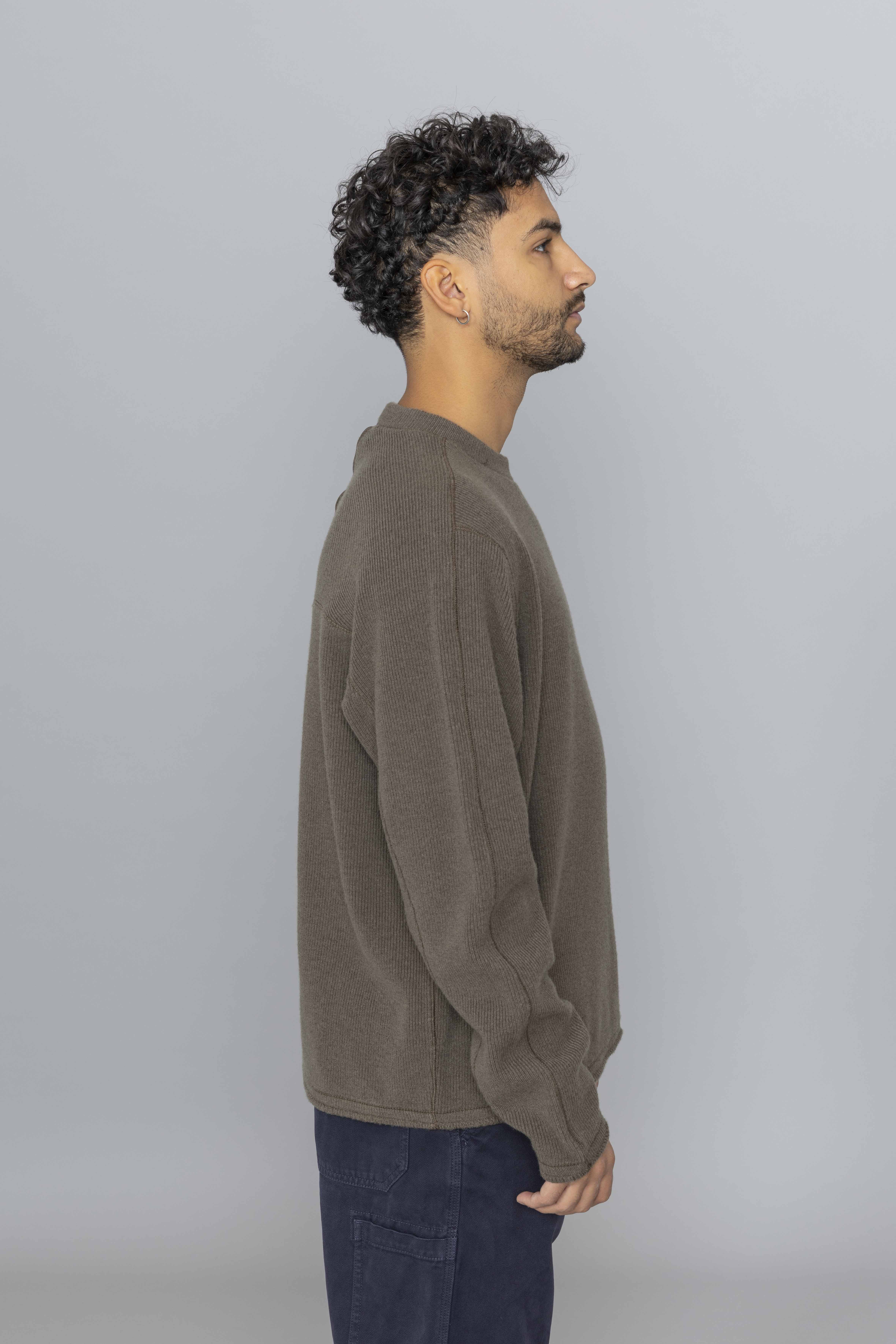 STONEISLANDRibbedWoolNylonMilitarySide