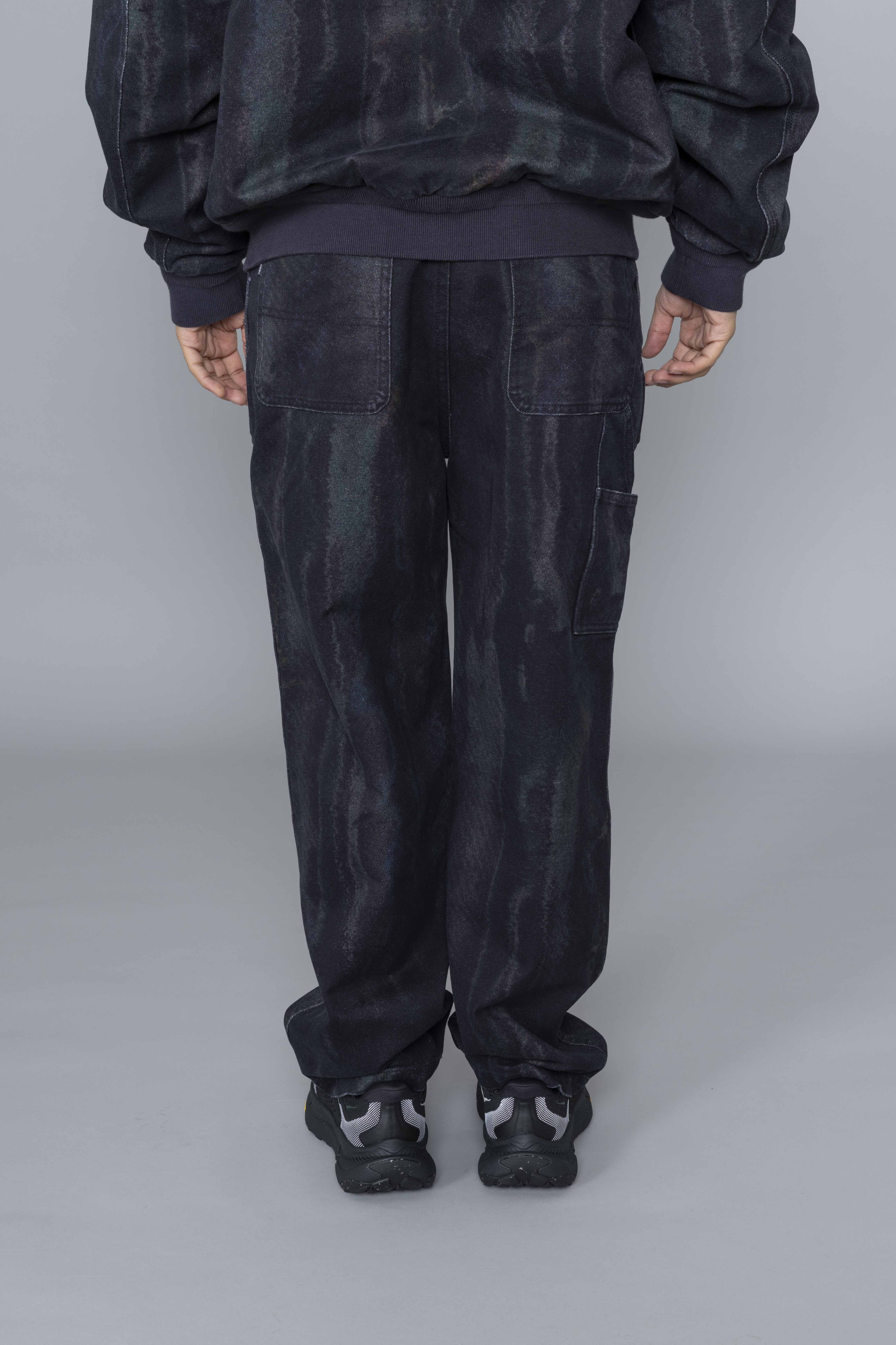 THISISNEVERTHATBlurredFlowPantsBlackBack