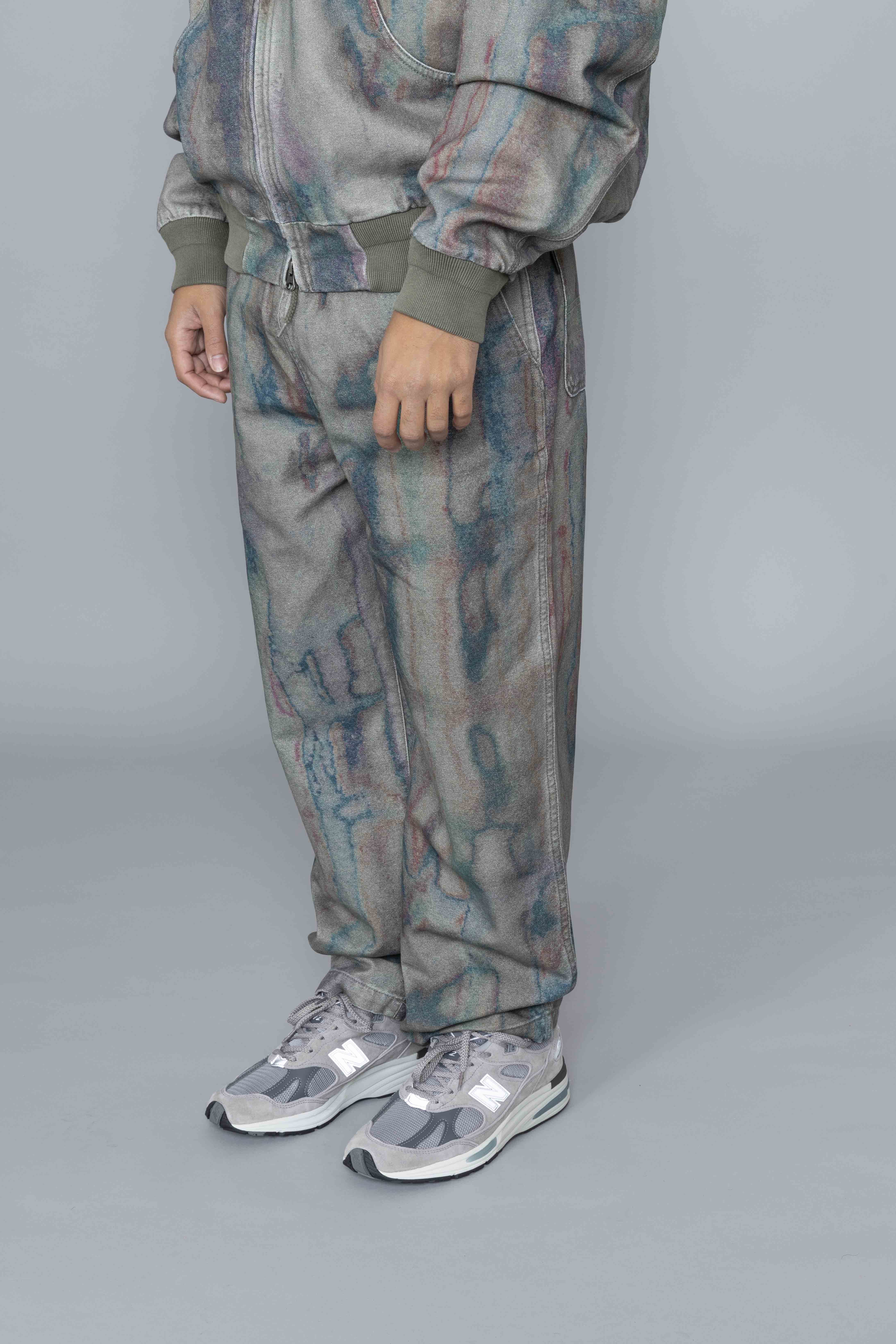 THISISNEVERTHATBlurredFlowPantsOliveDia