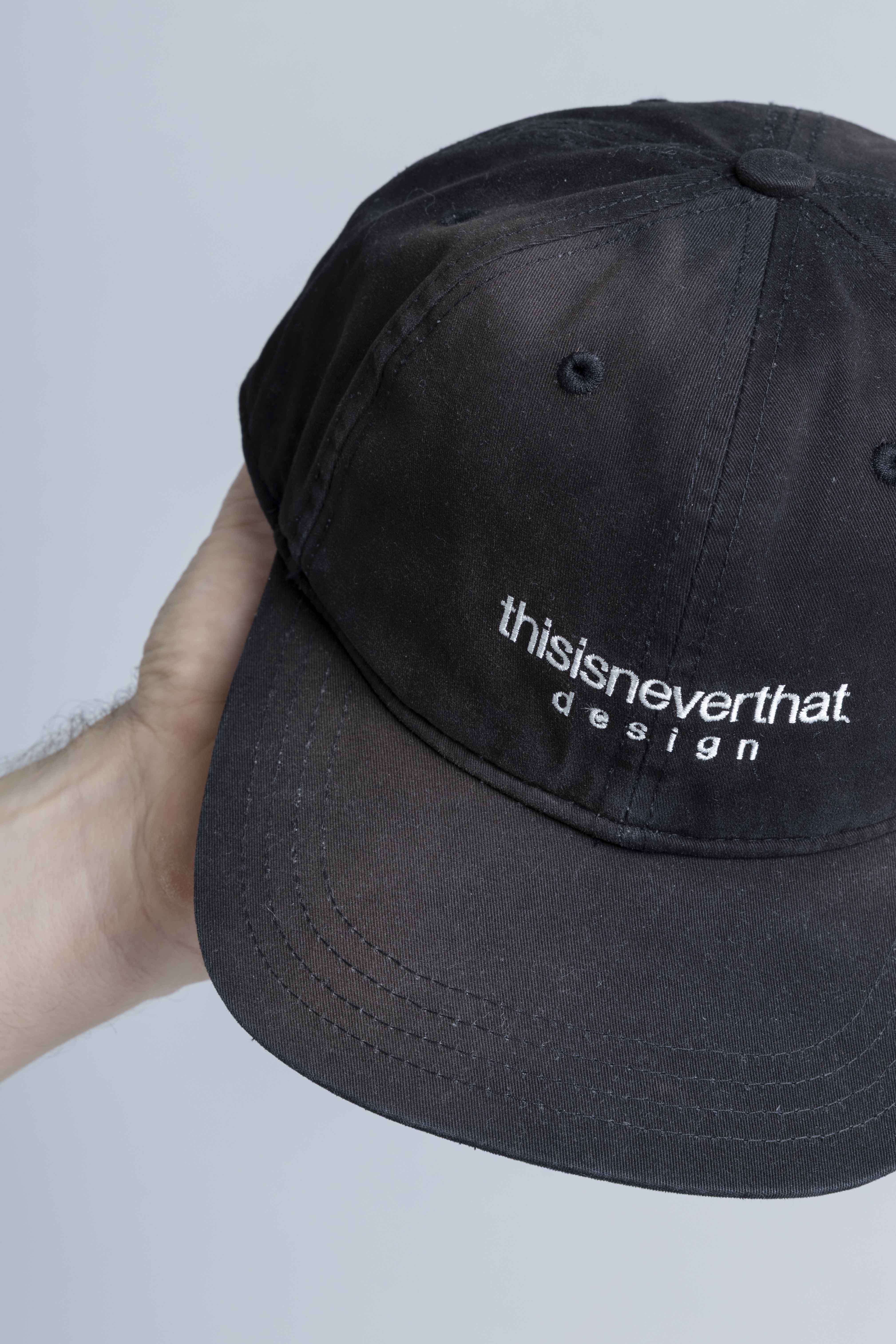 ThisisneverthatBleachedL-LogoCapBlackHand