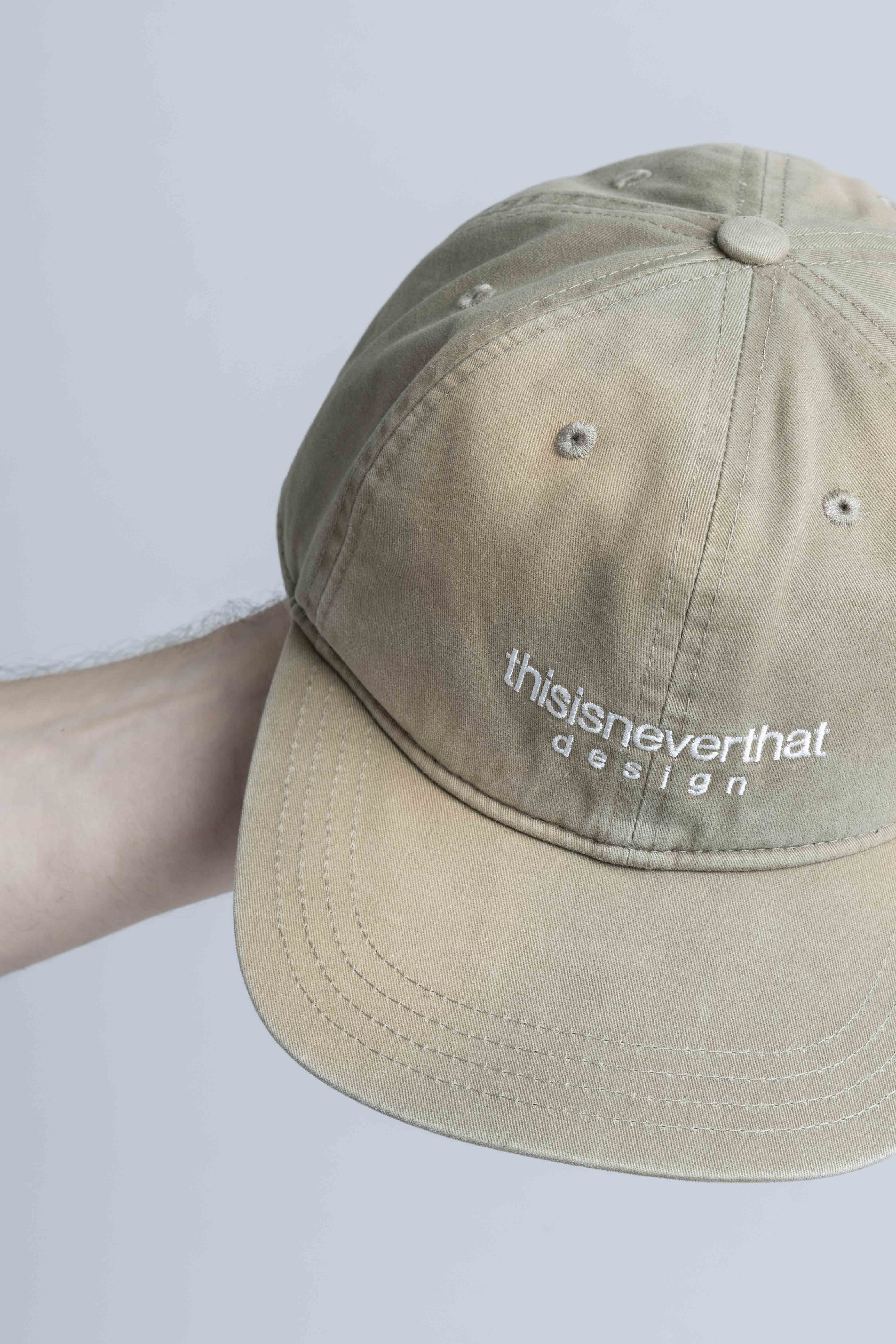 ThisisneverthatBleachedL-LogoCapOliveHand