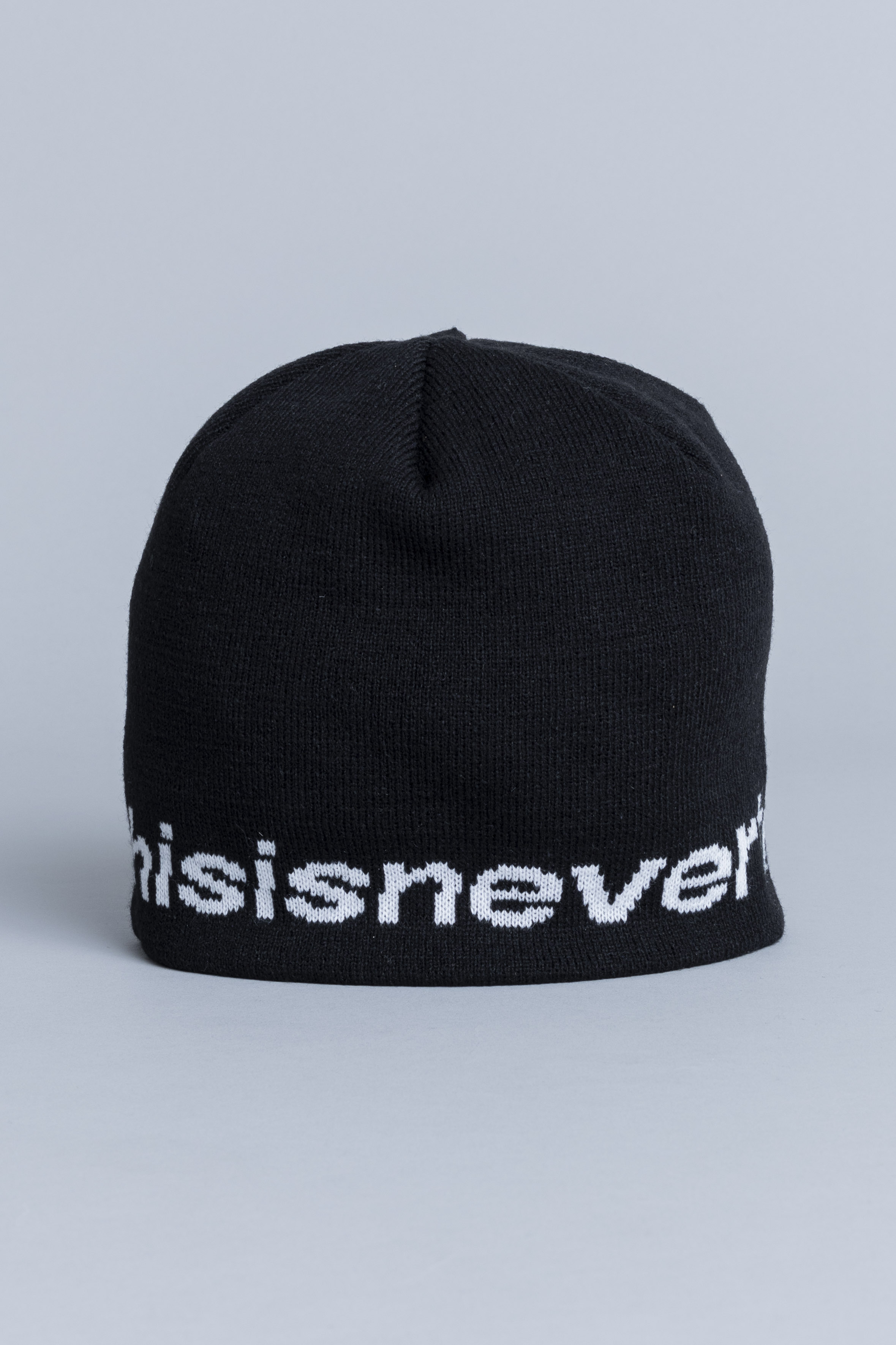 ThisisneverthatSP-LogoNoCuffBeanieBlack