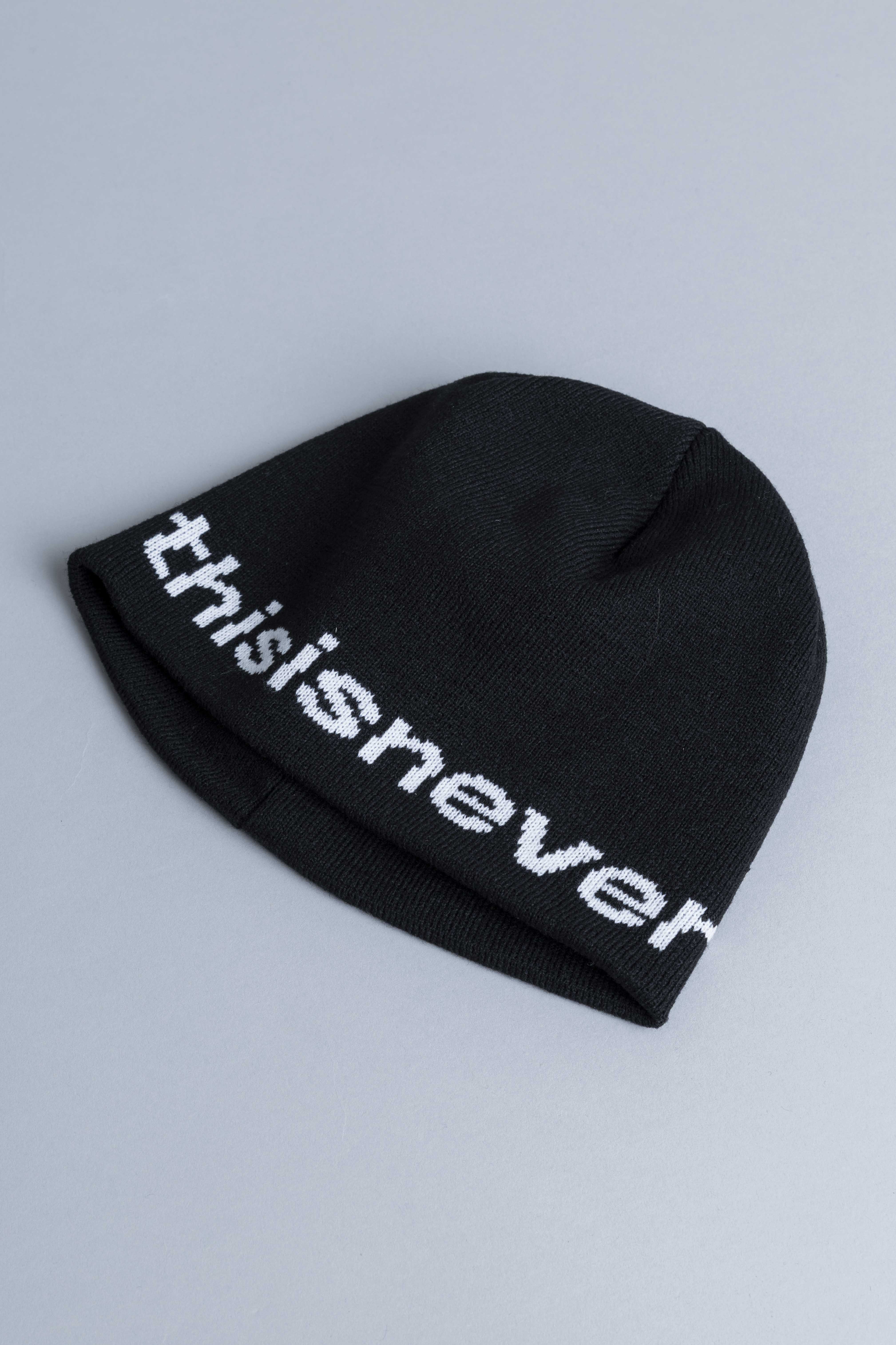 ThisisneverthatSP-LogoNoCuffBeanieBlackFlat