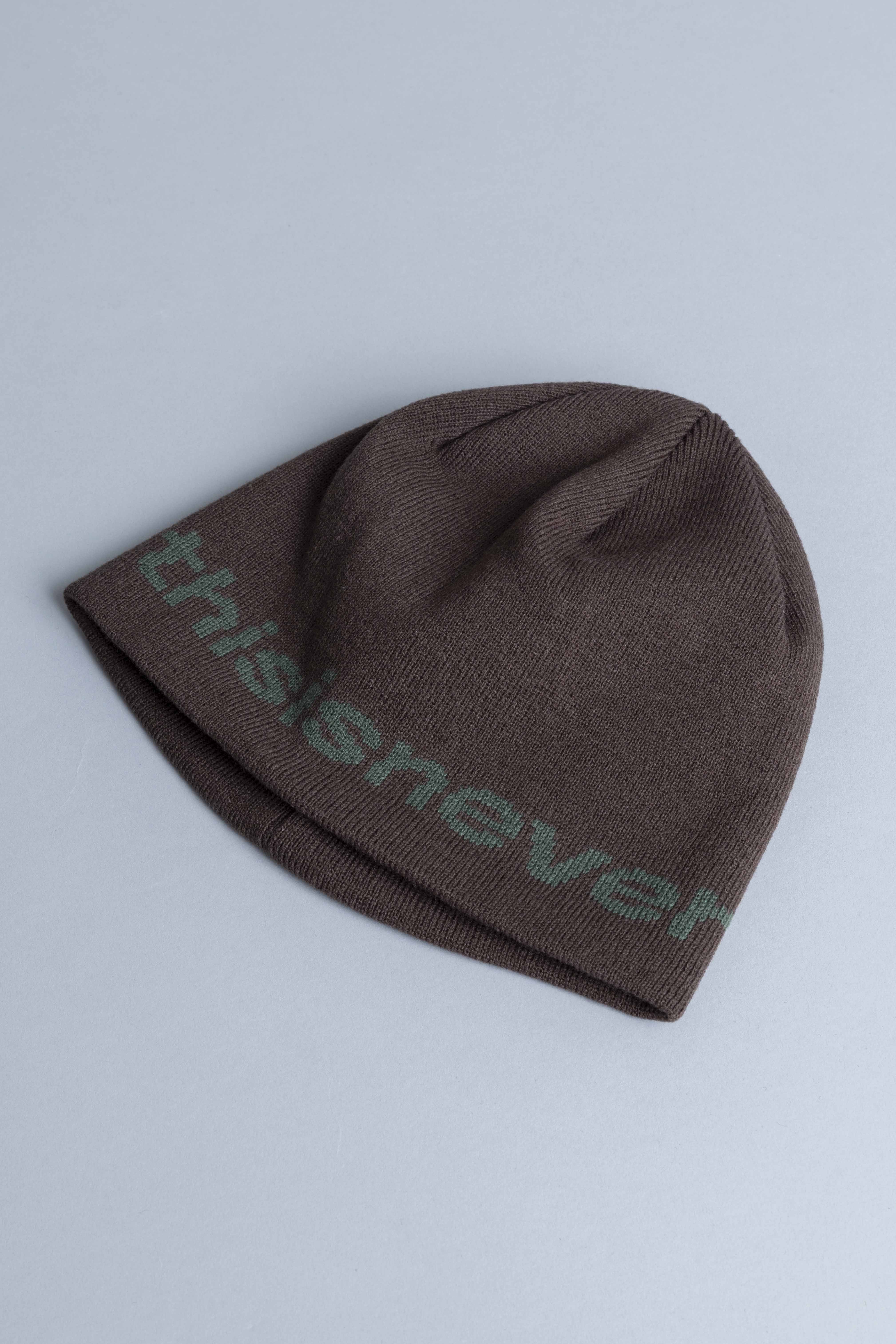 ThisisneverthatSP-LogoNoCuffBeanieBrownFlat