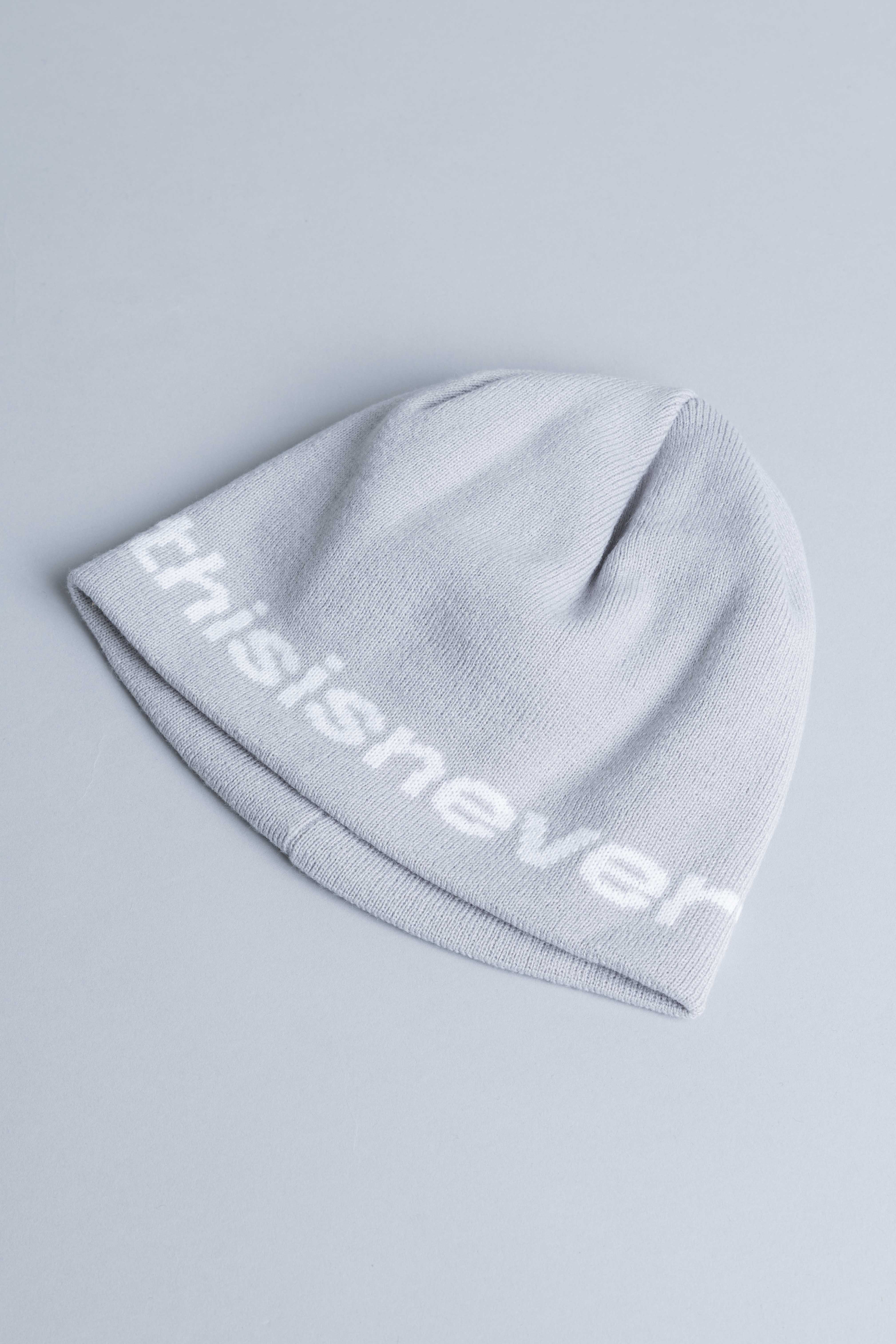 ThisisneverthatSP-LogoNoCuffBeanieLightGreyFlat