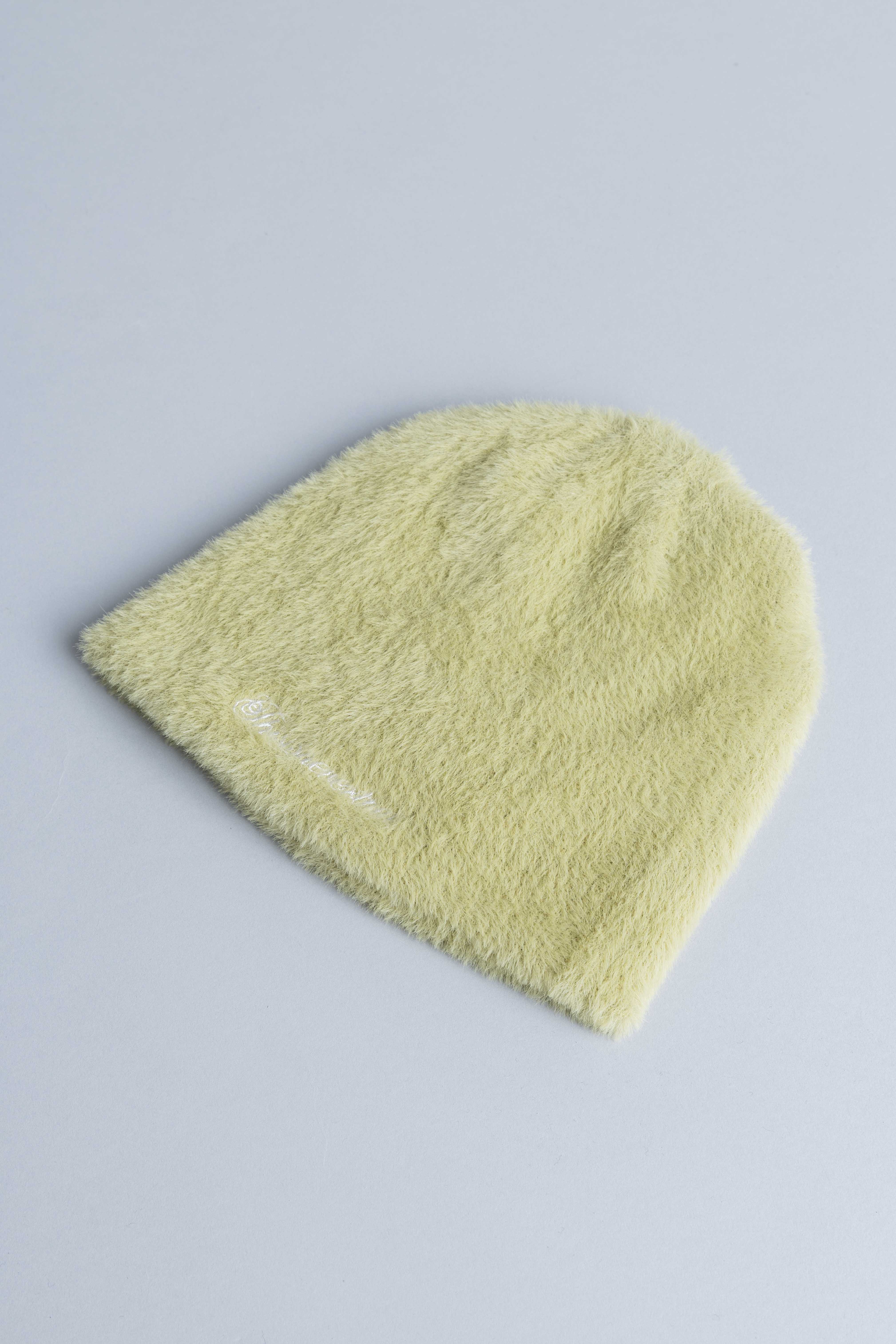 ThisisneverthatShaggyNoCuffBeanieLimeFlat