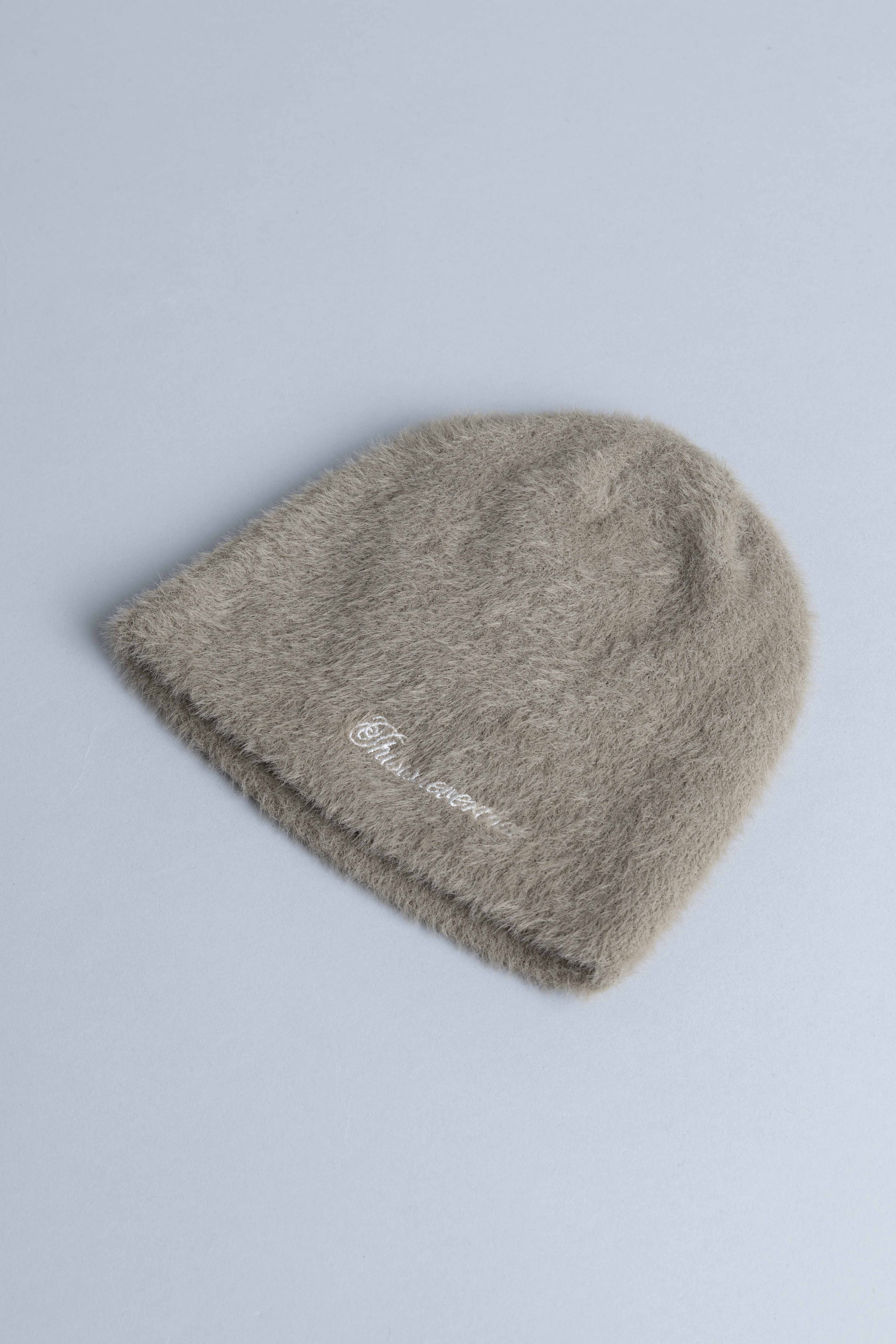 ThisisneverthatShaggyNoCuffBeanieMudFlat