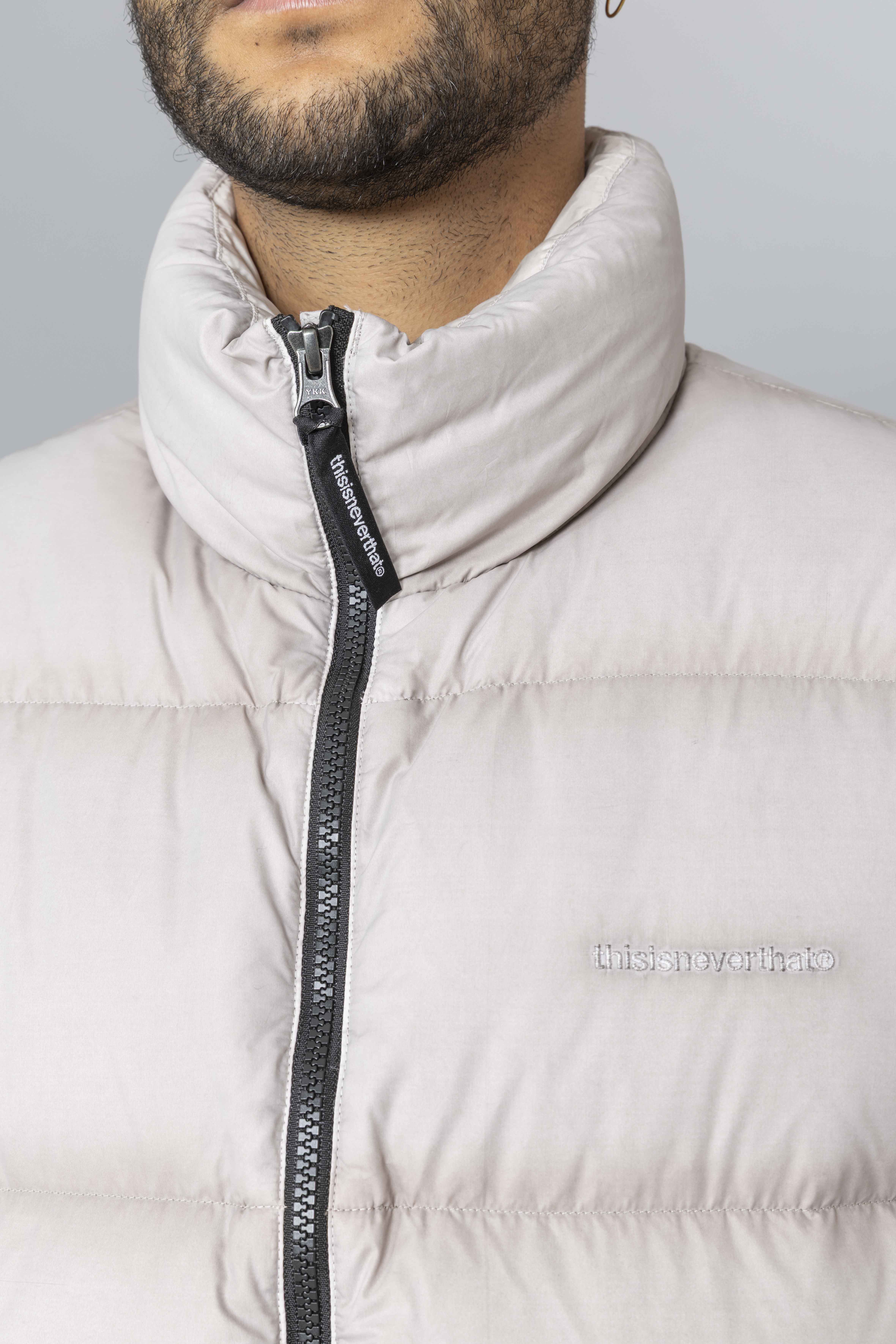 Thisisneverthat PERTEX® Overdyed T Down Jacket Stone