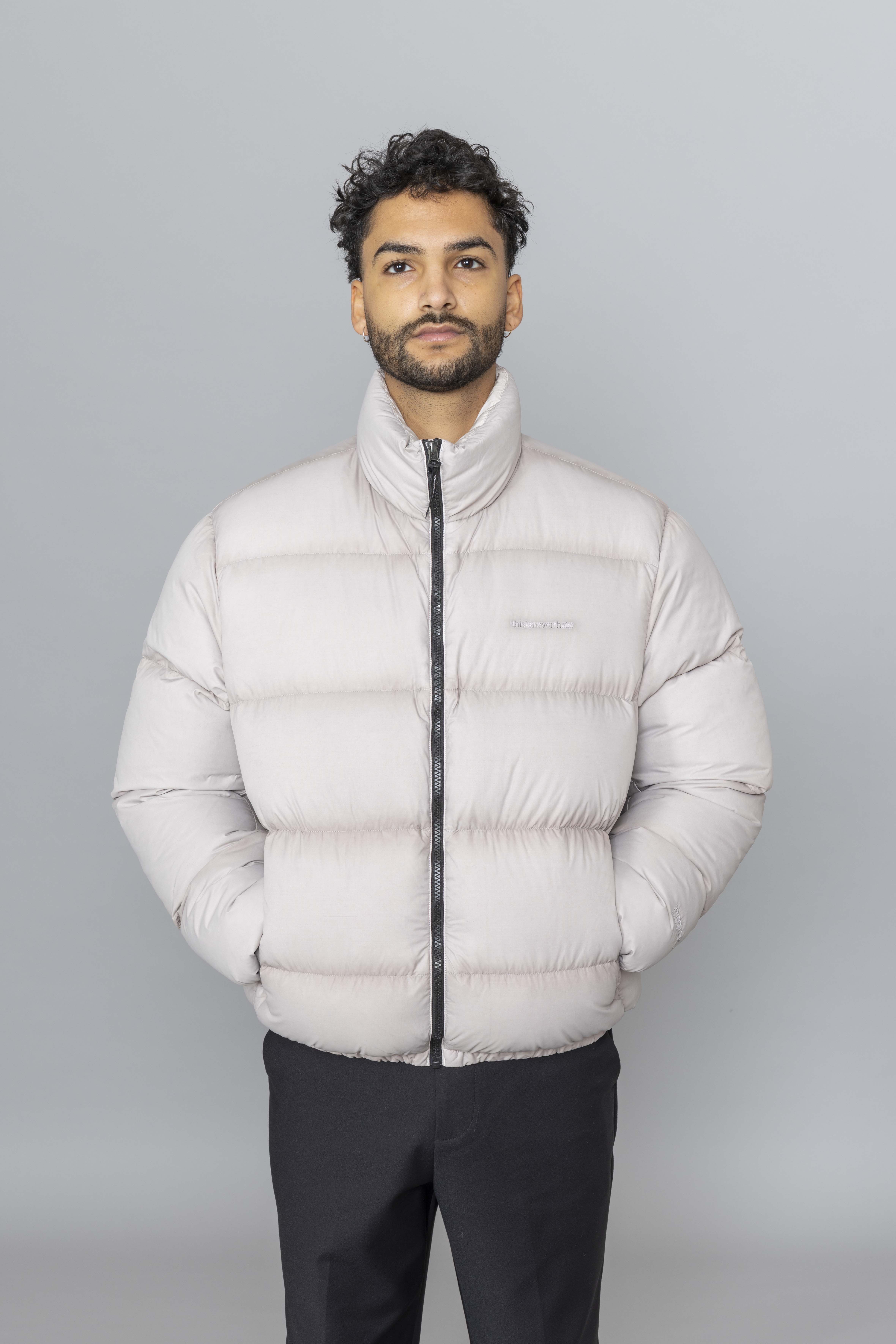 THISISNEVERTHATPERTEX®OverdyedTDownJacketStoneFs