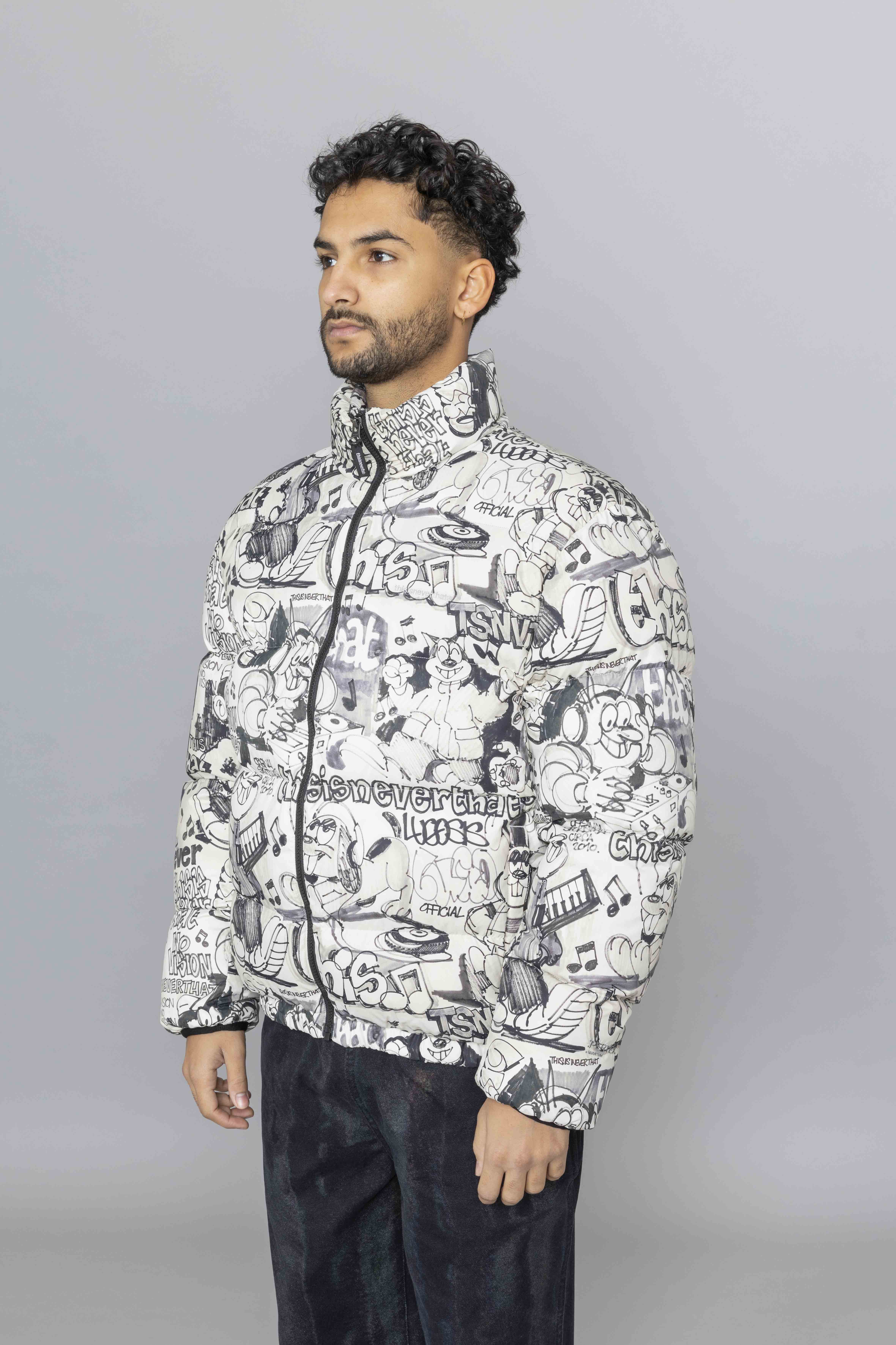 THISISNEVERTHATPERTEX®TDownJacketGraffitiDia