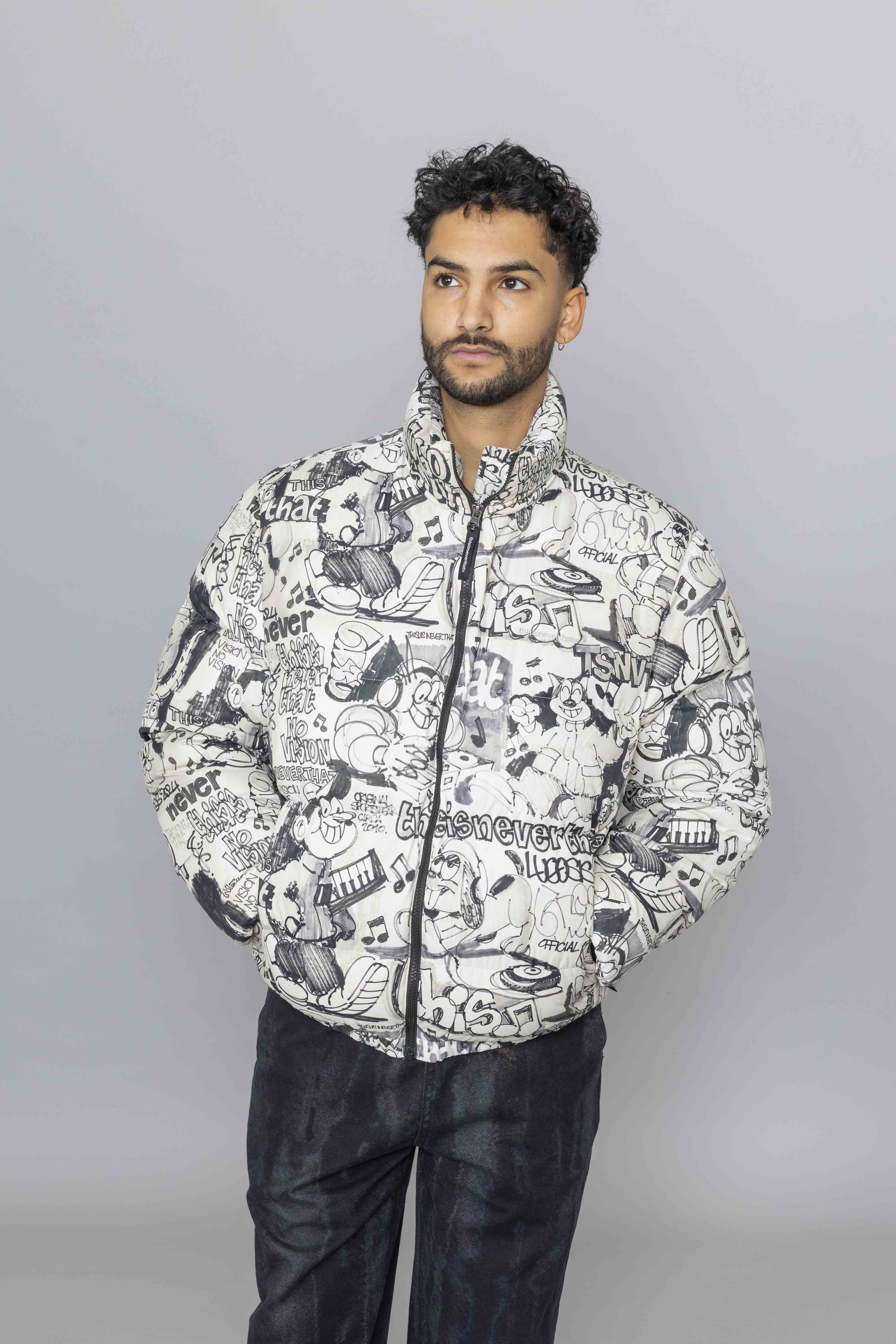 THISISNEVERTHATPERTEX®TDownJacketGraffitiFs