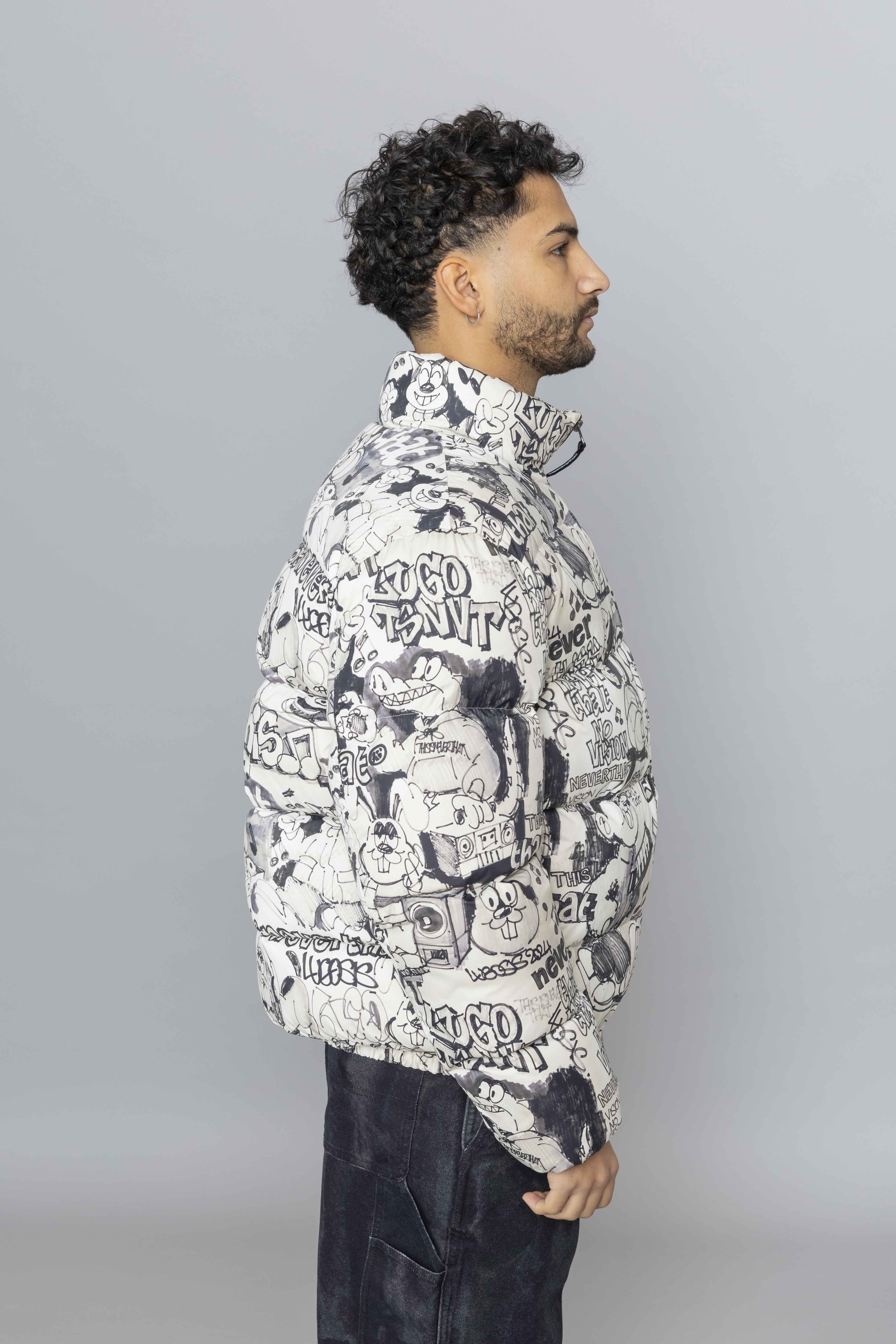 THISISNEVERTHATPERTEX®TDownJacketGraffitiSide