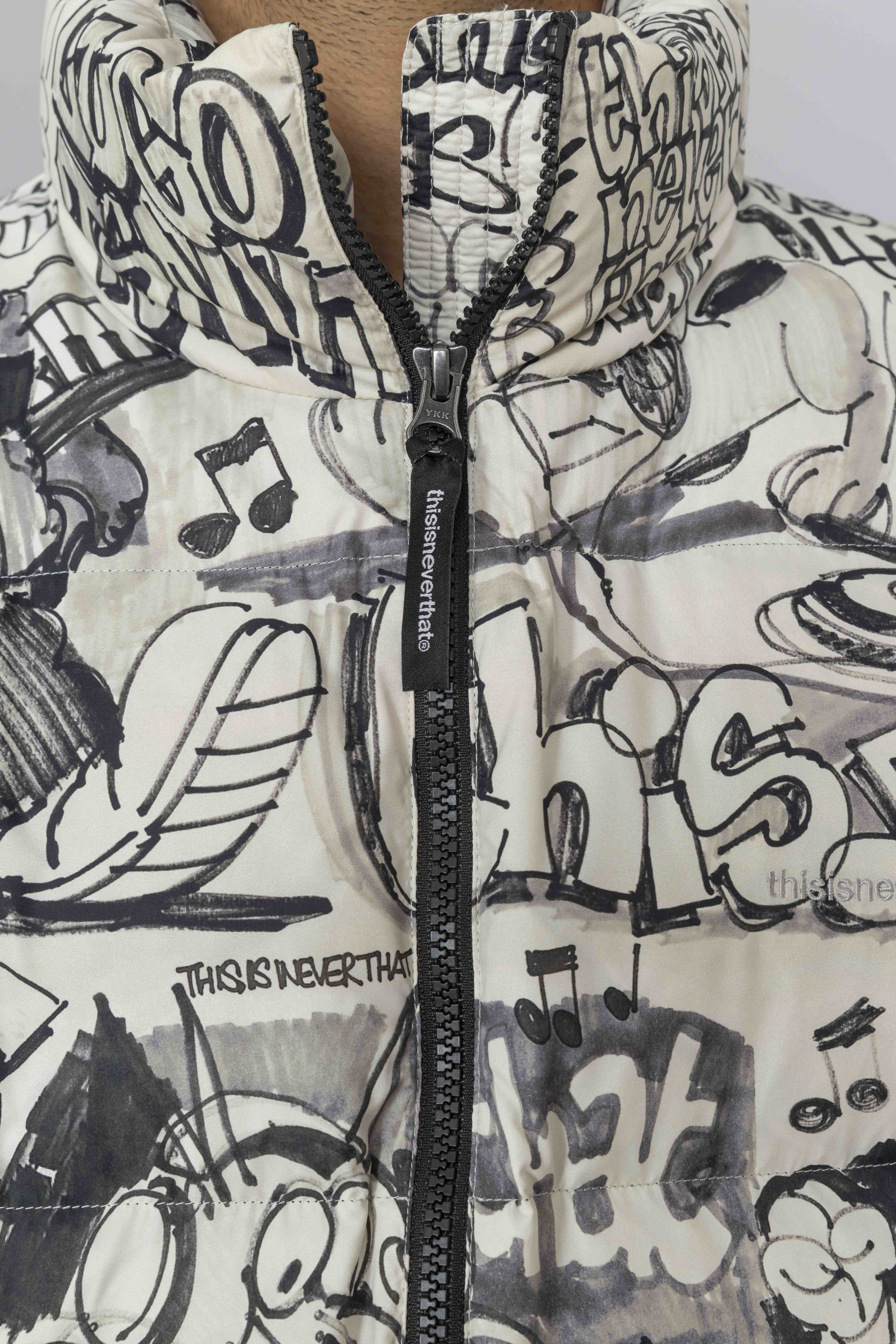 THISISNEVERTHATPERTEX®TDownJacketGraffitiZip