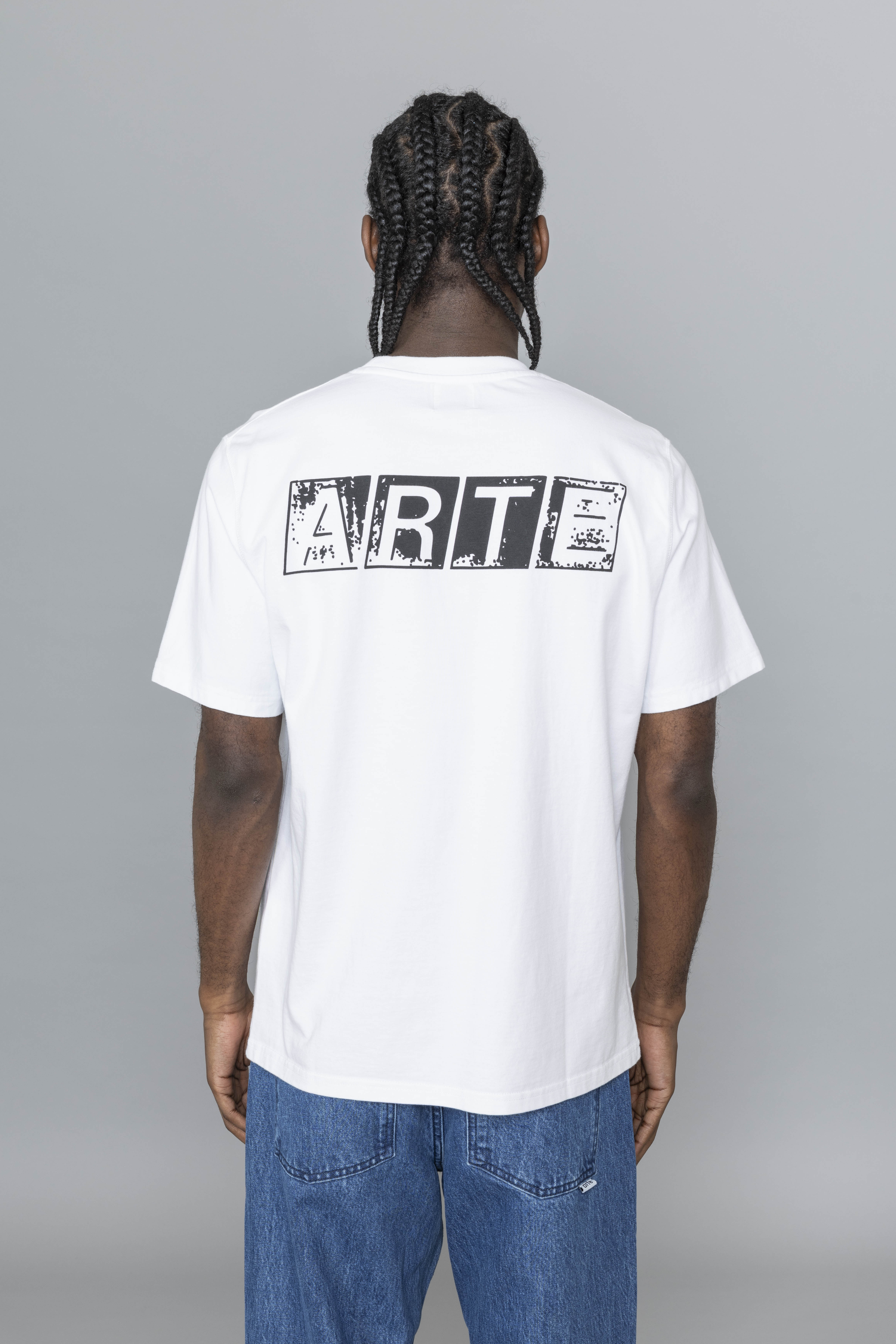 ArteAntwerpFadedBackPrintTeeshirtWhiteBack