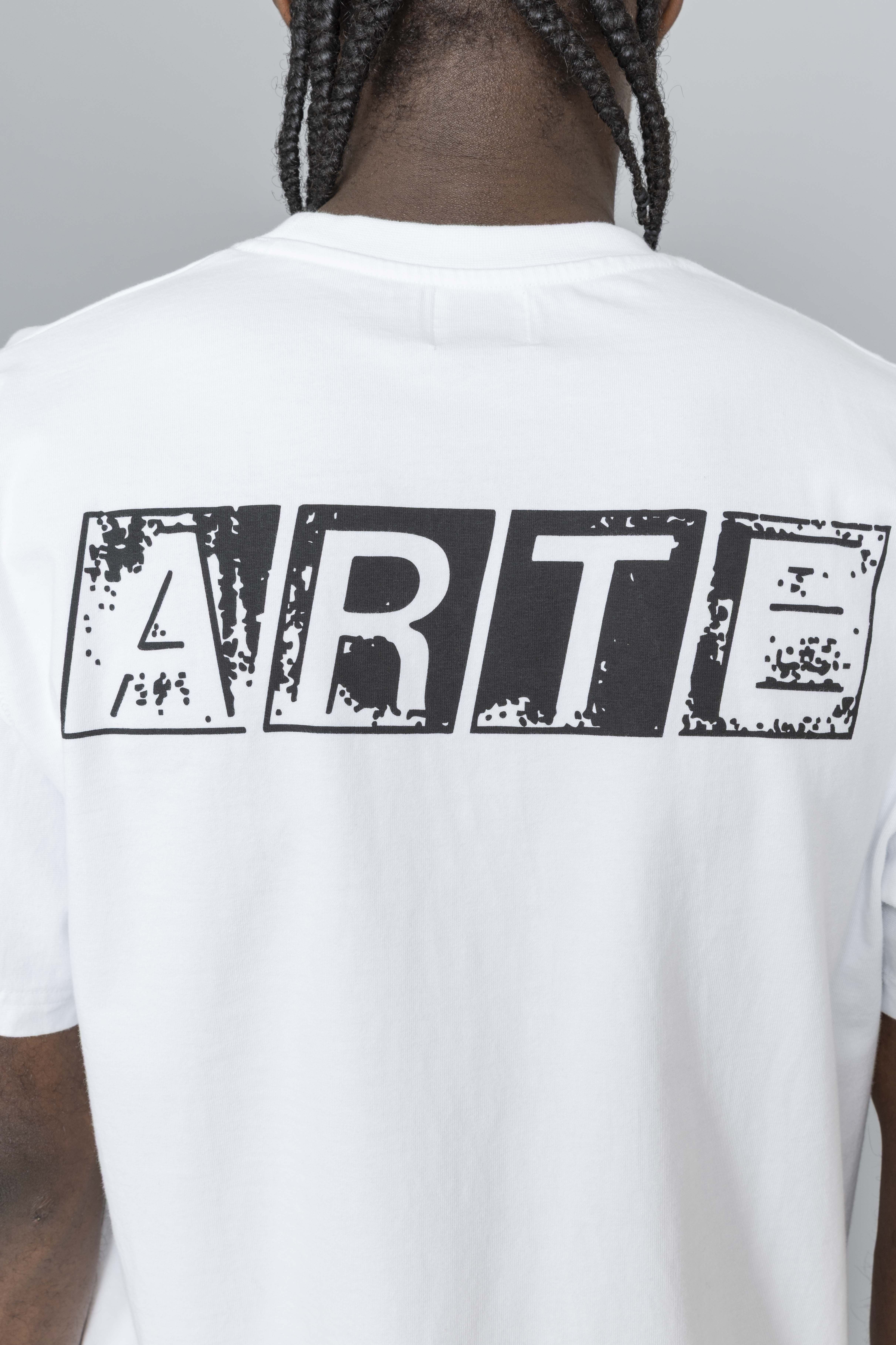 ArteAntwerpFadedBackPrintTeeshirtWhiteLogo
