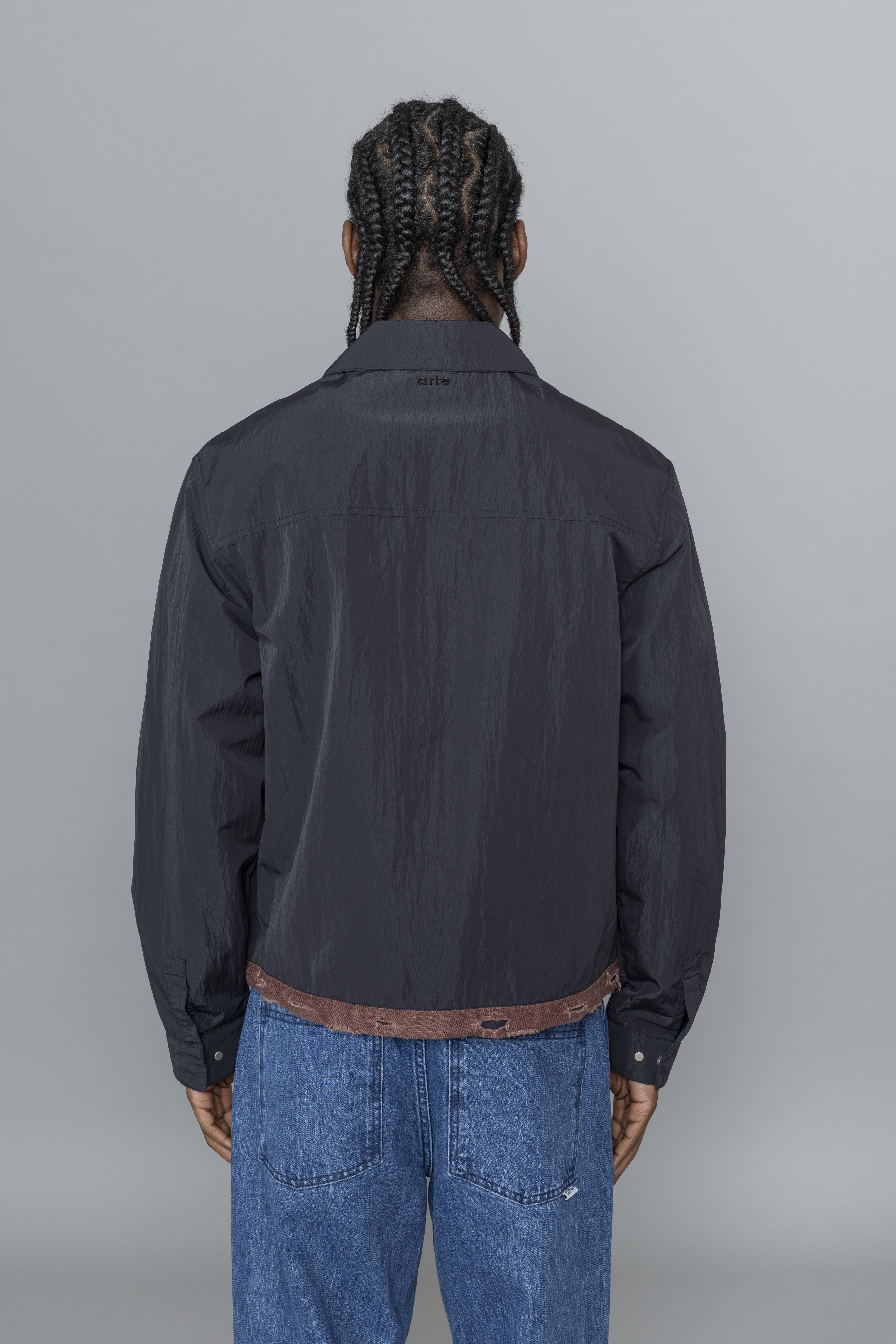 ArteAntwerpLinenTapeClassicJacketBlackBack