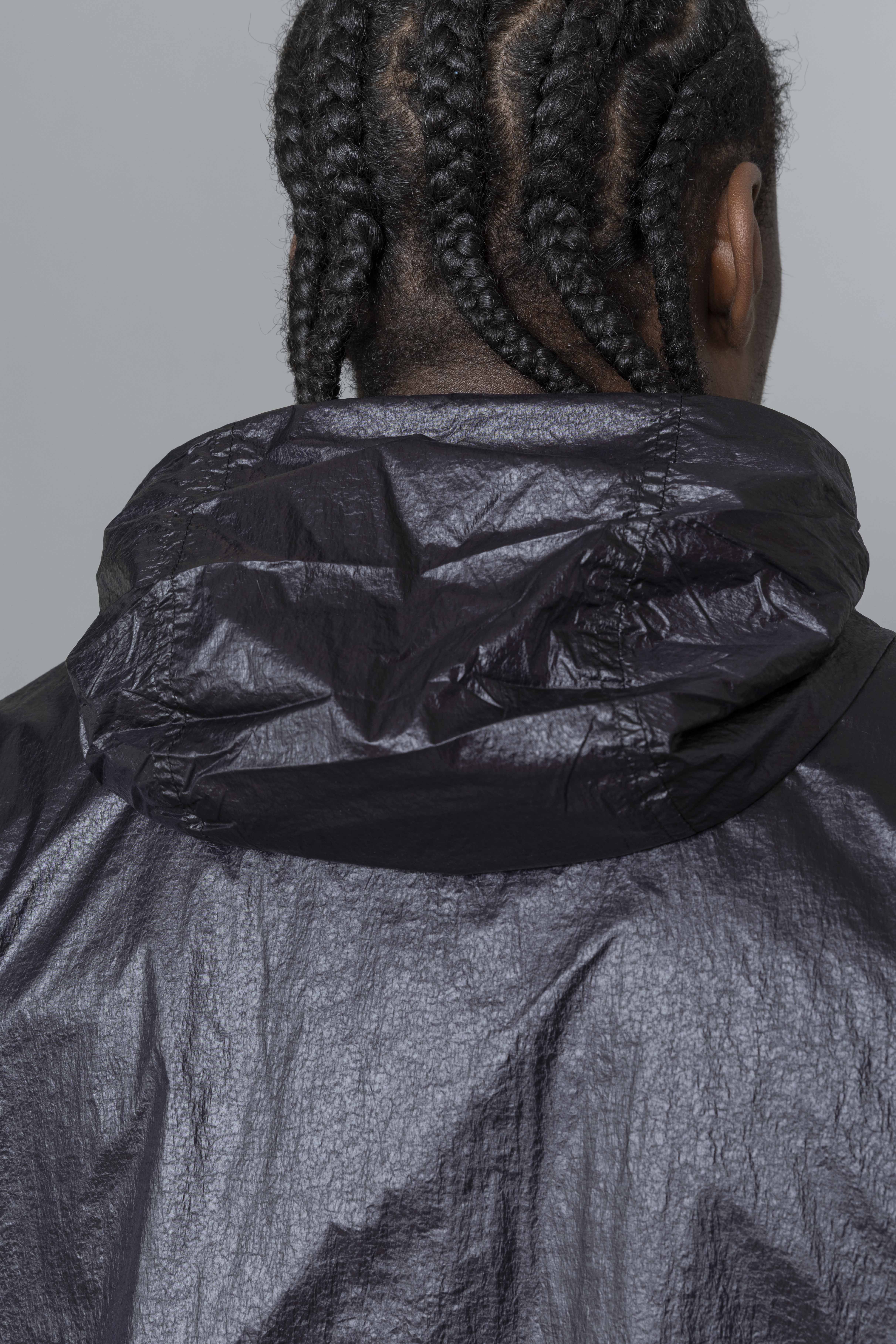 ArteAntwerpShinyNylonJacketBlackHood