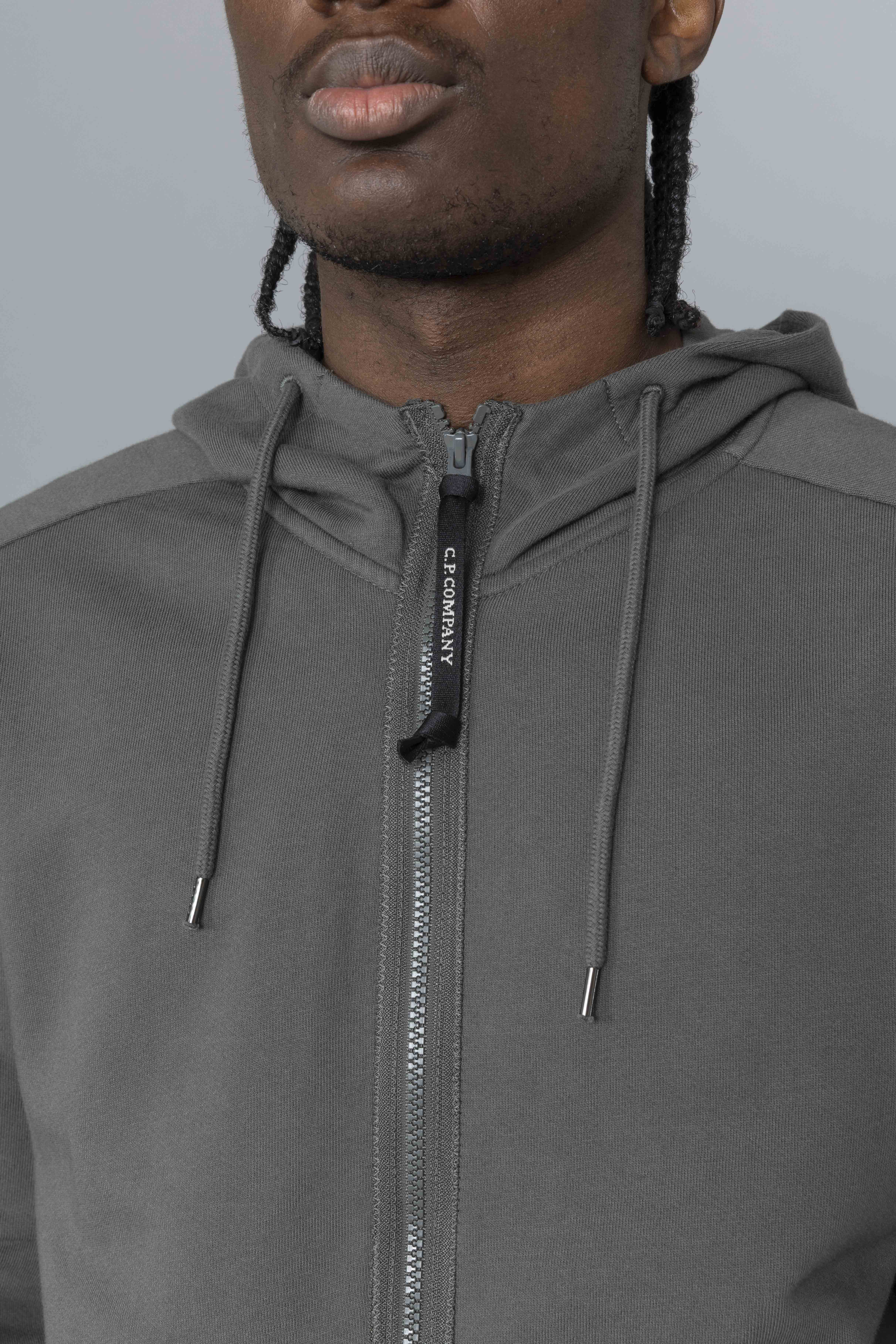 CPCOMPANYGoggleSweatshirtGunMetalZip