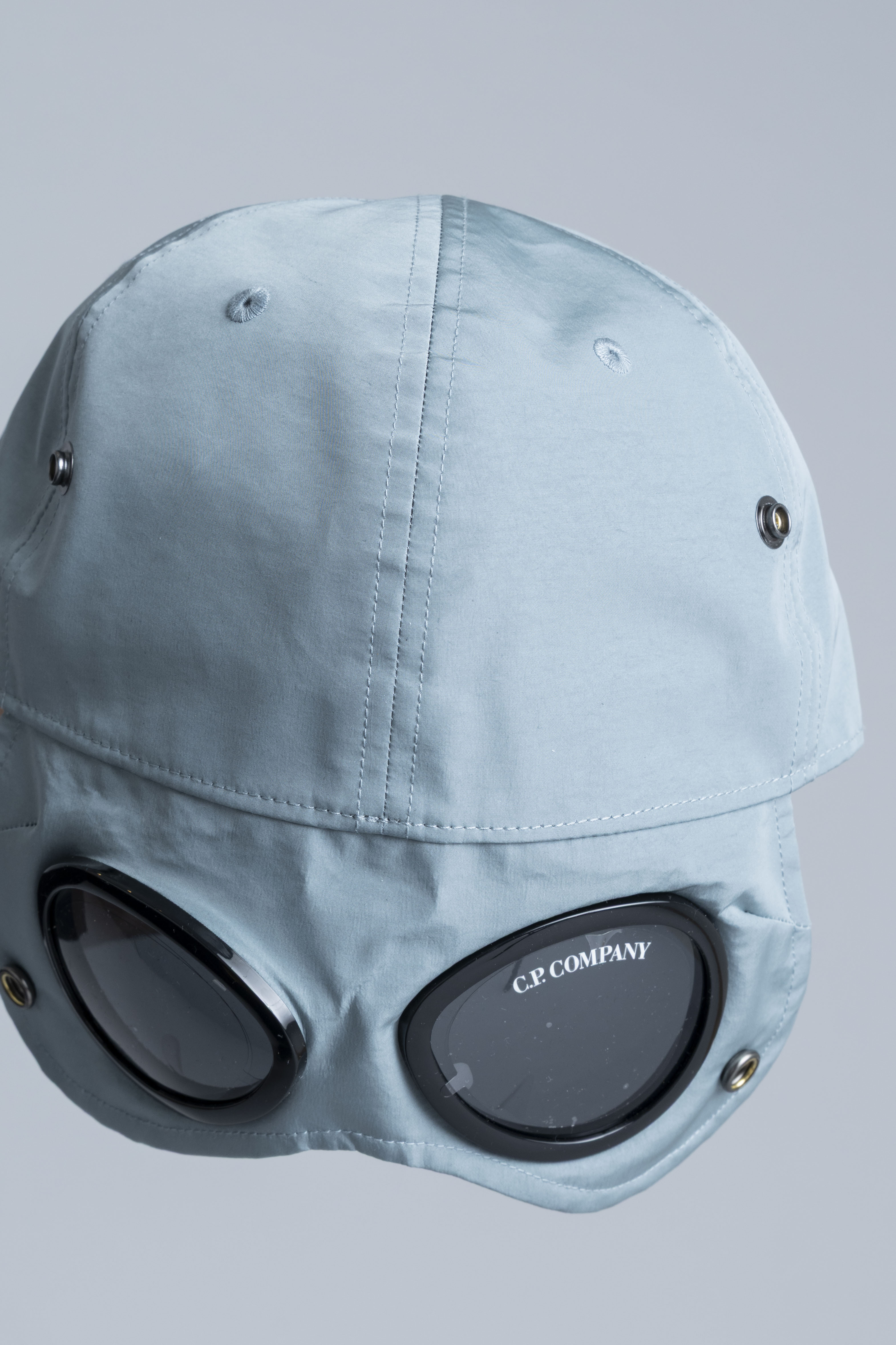 CPCompanyBaseballCapSilverBlueLens