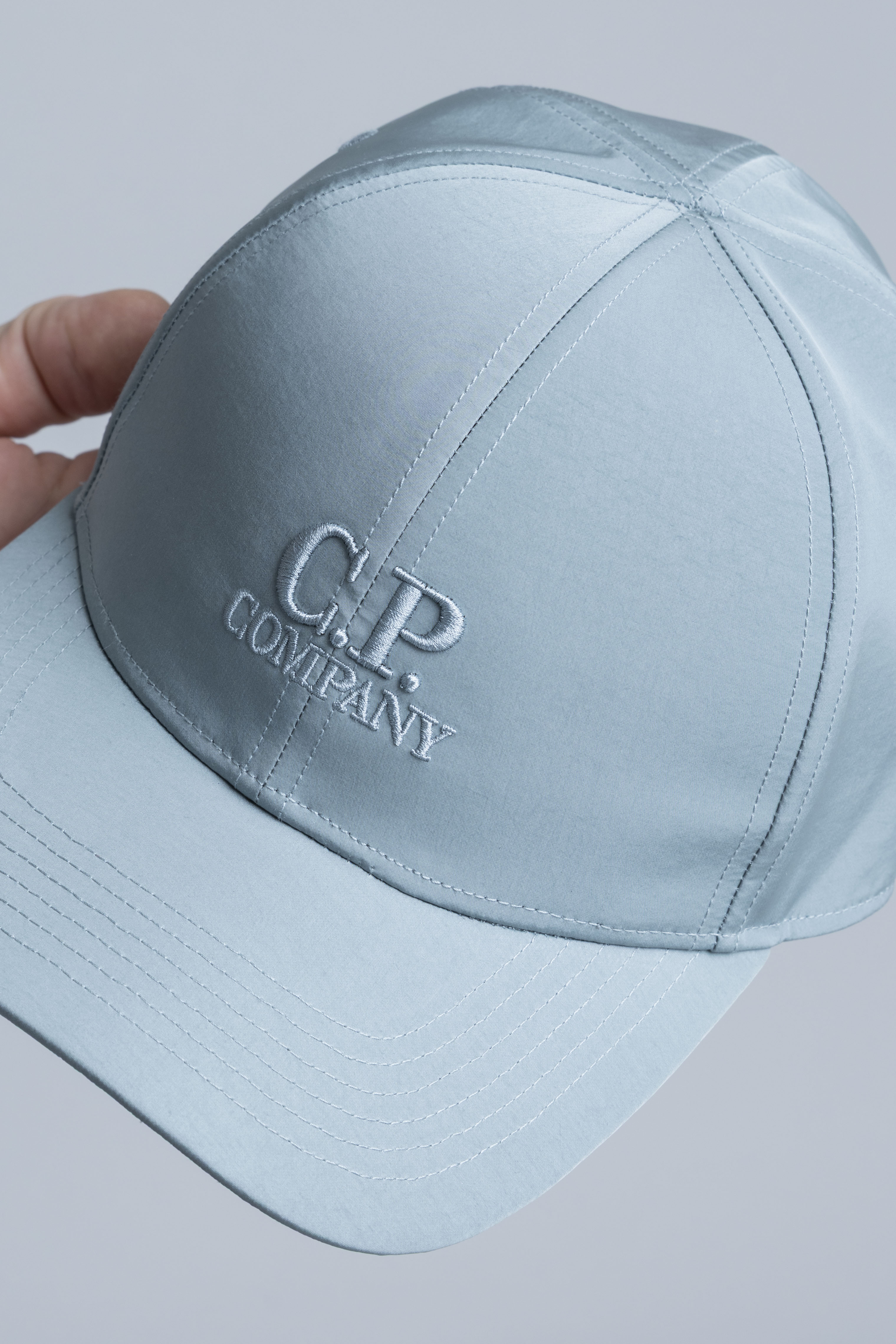 CPCompanyBaseballCapSilverblue