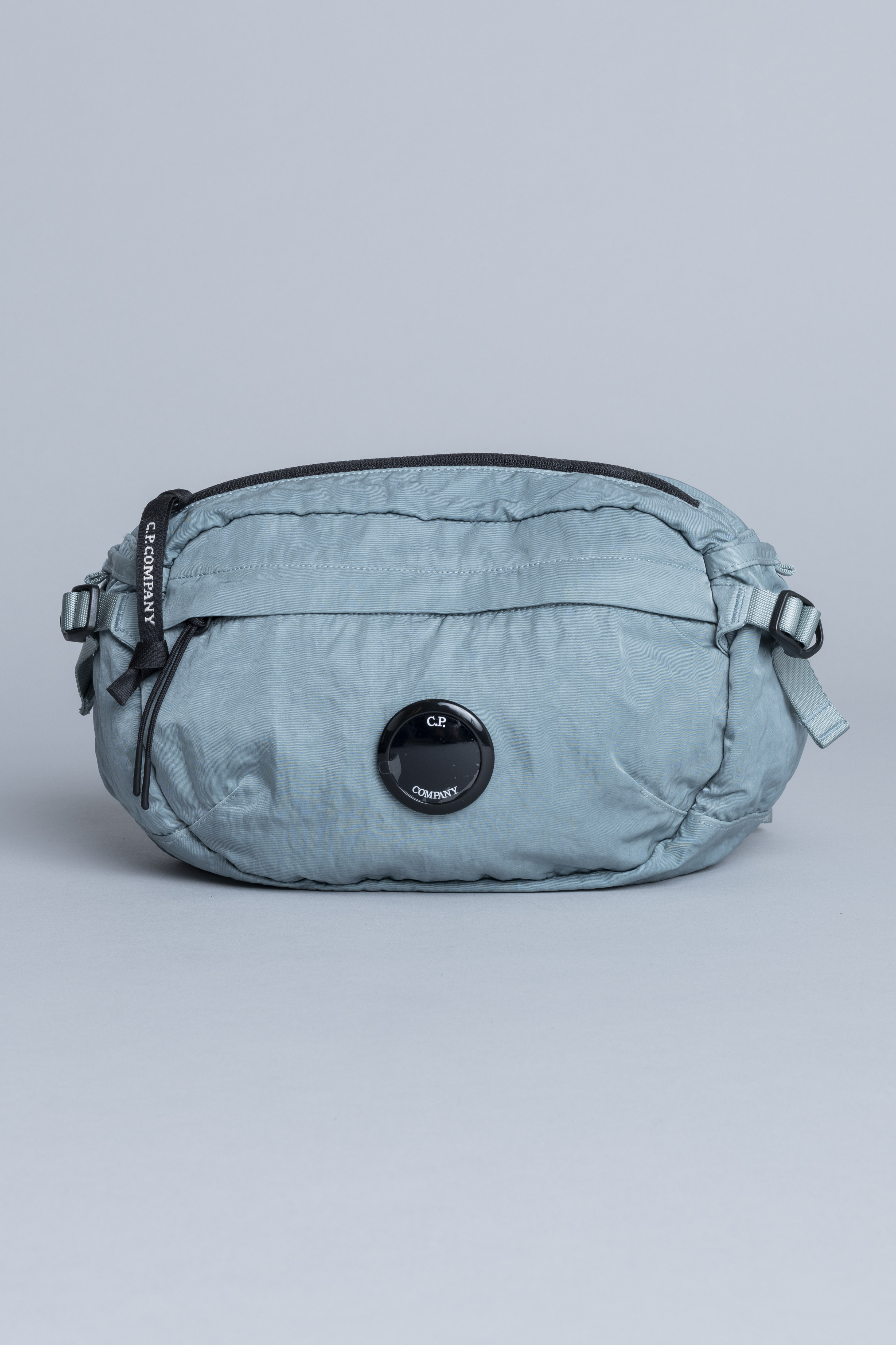 CPCompanyWaistBagNylonSilverblueFront1