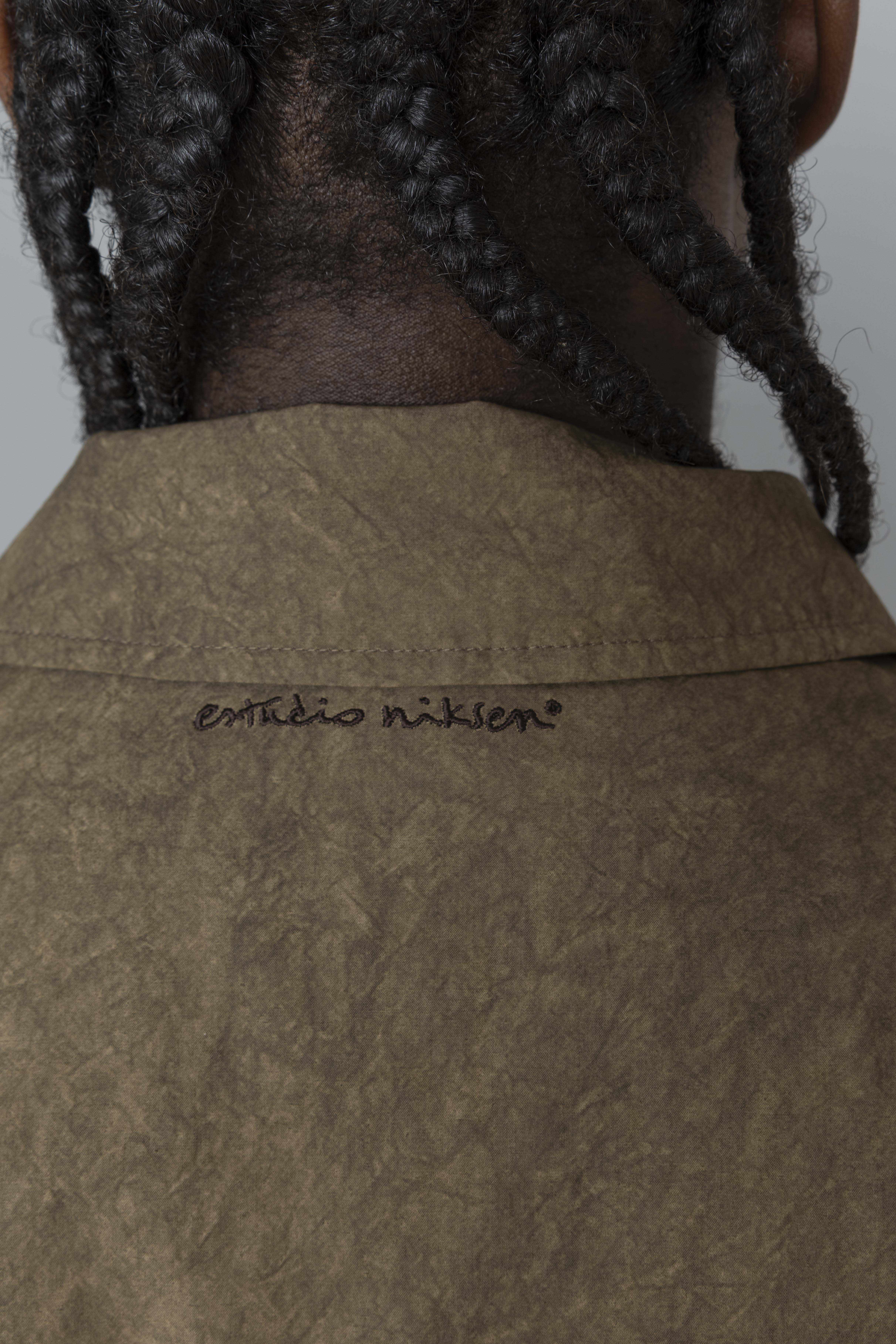 EstudioNiksenAcidwashBomberJacketBrownLogo