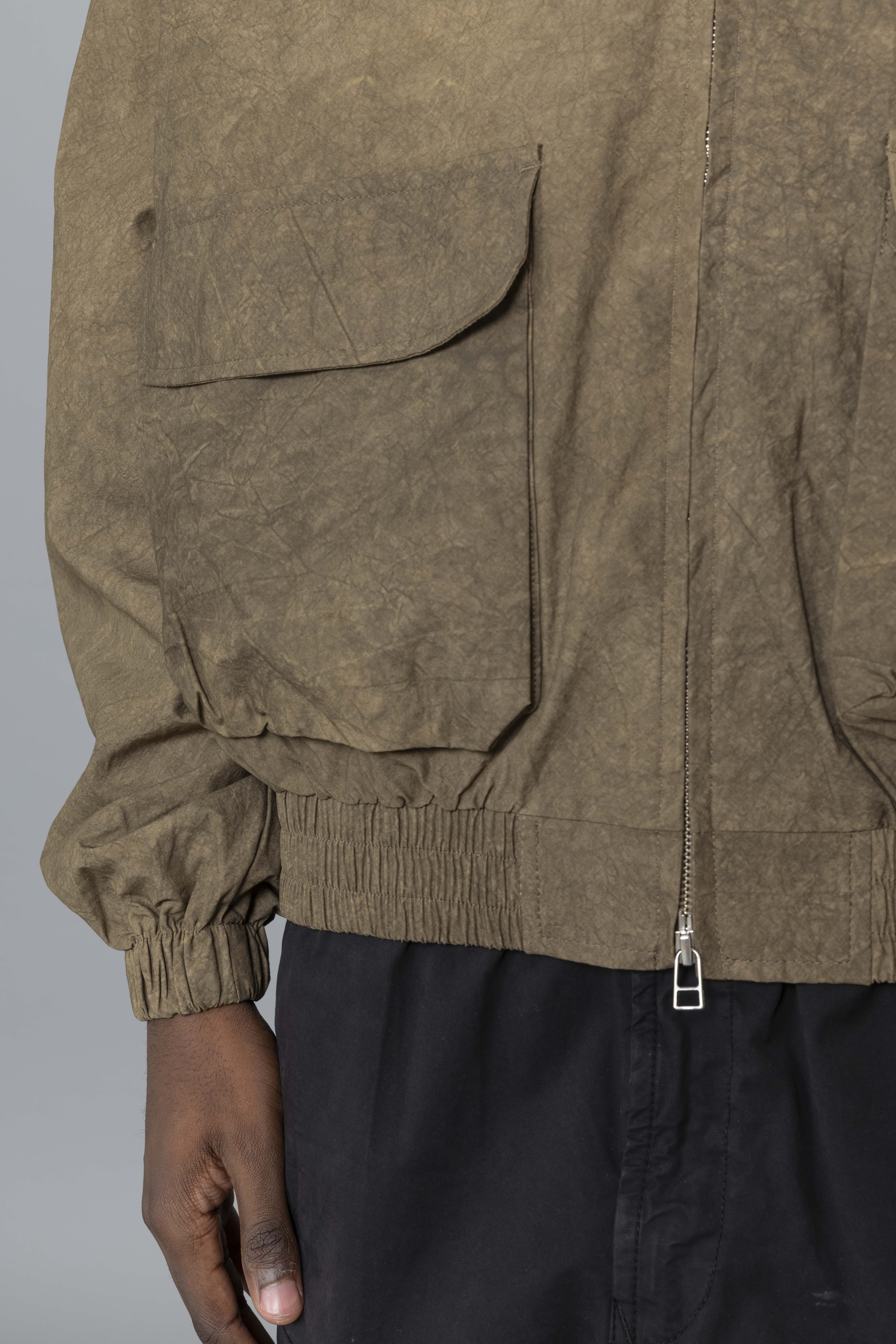 EstudioNiksenAcidwashBomberJacketBrownPockets