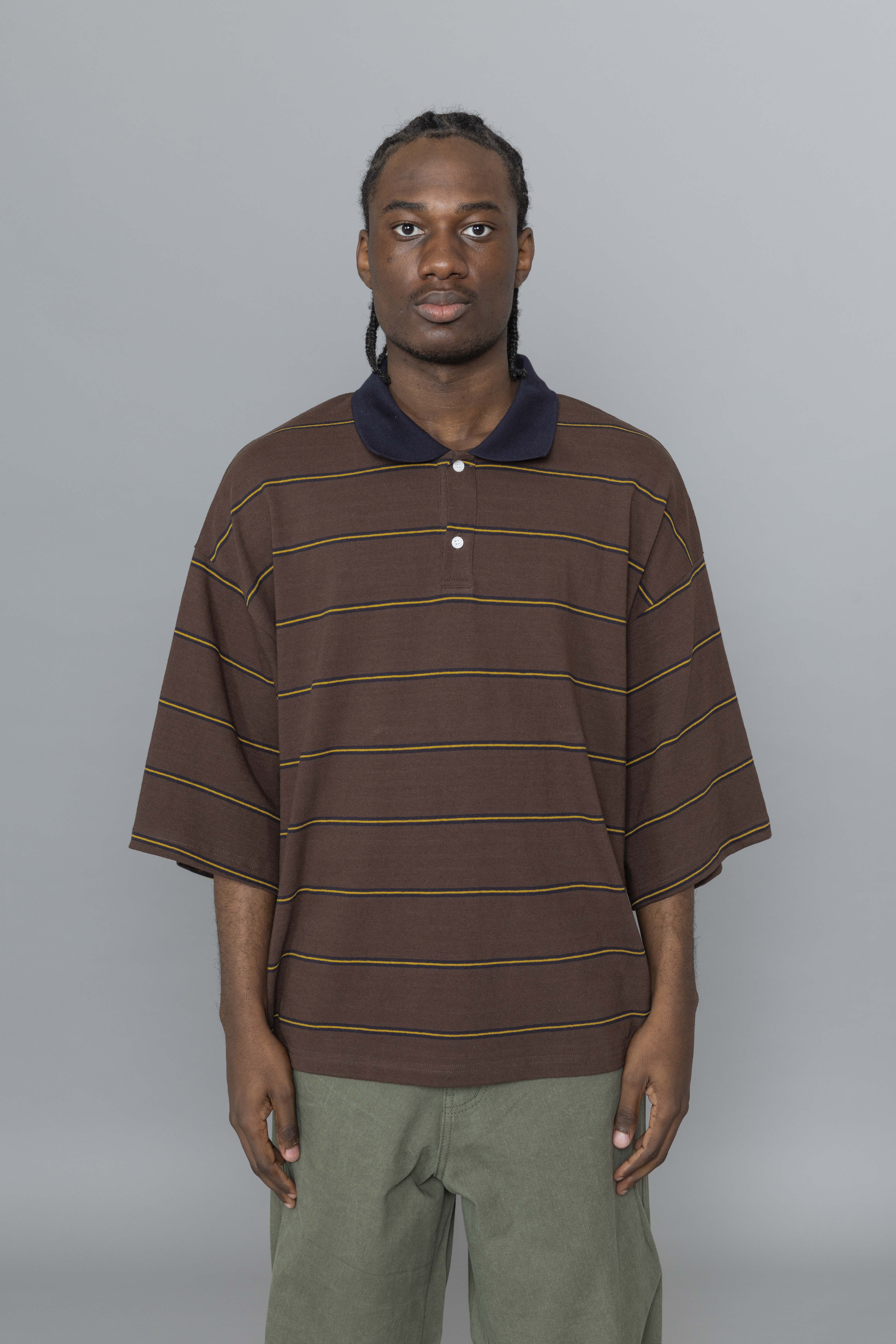 EstudioNiksenBoxyJerseyPoloBrown