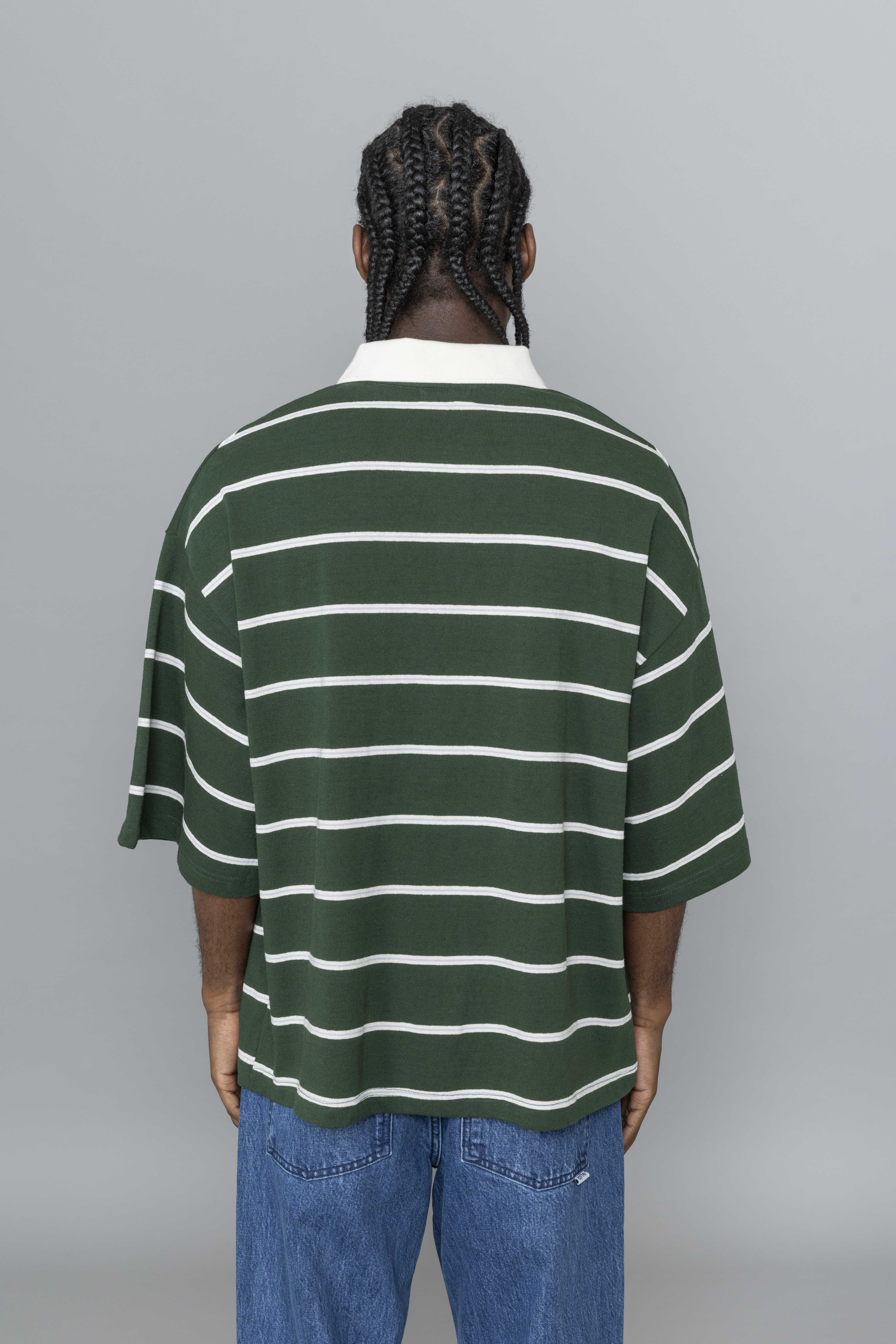 EstudioNiksenBoxyJerseyPoloGreenBack