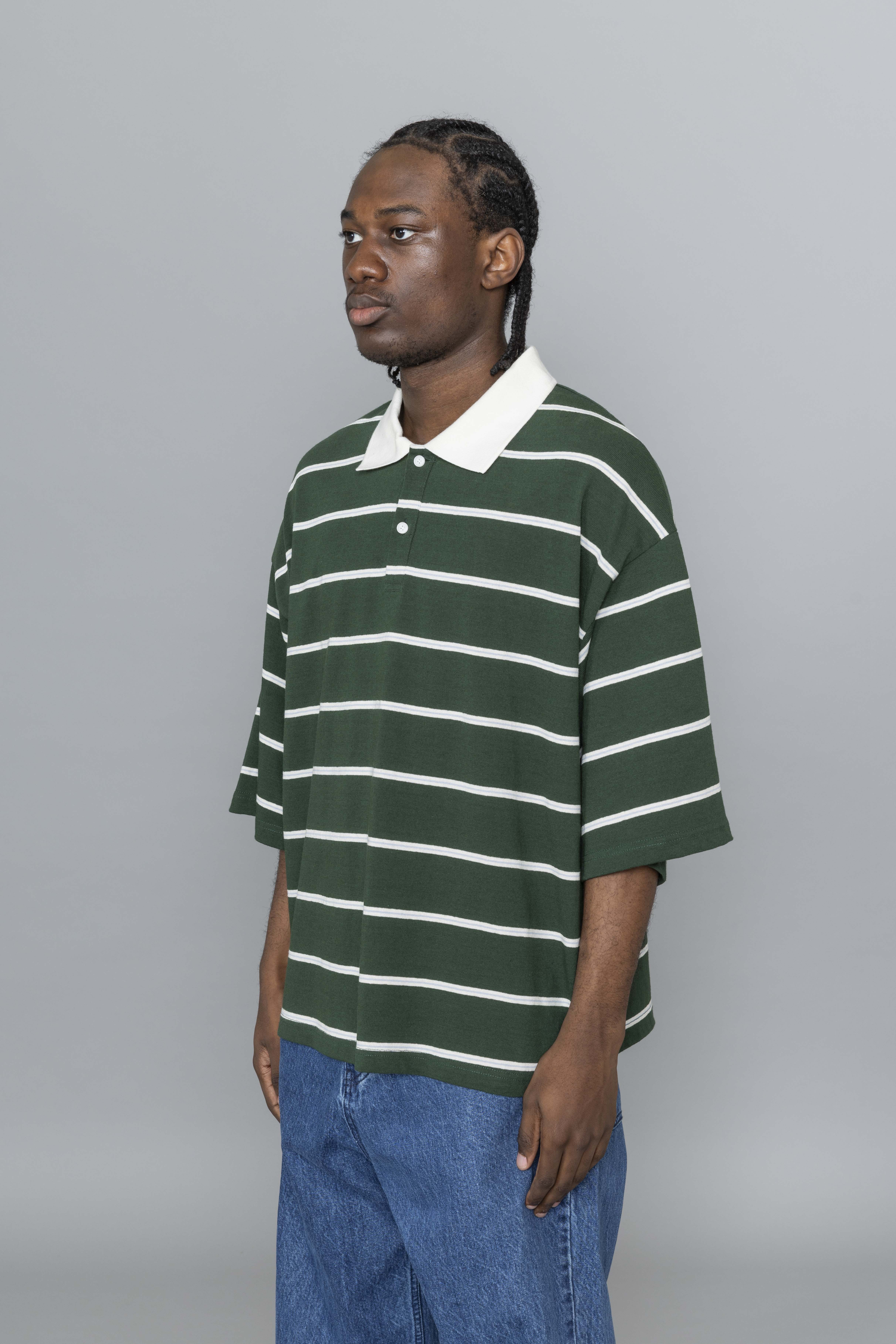 EstudioNiksenBoxyJerseyPoloGreenDia