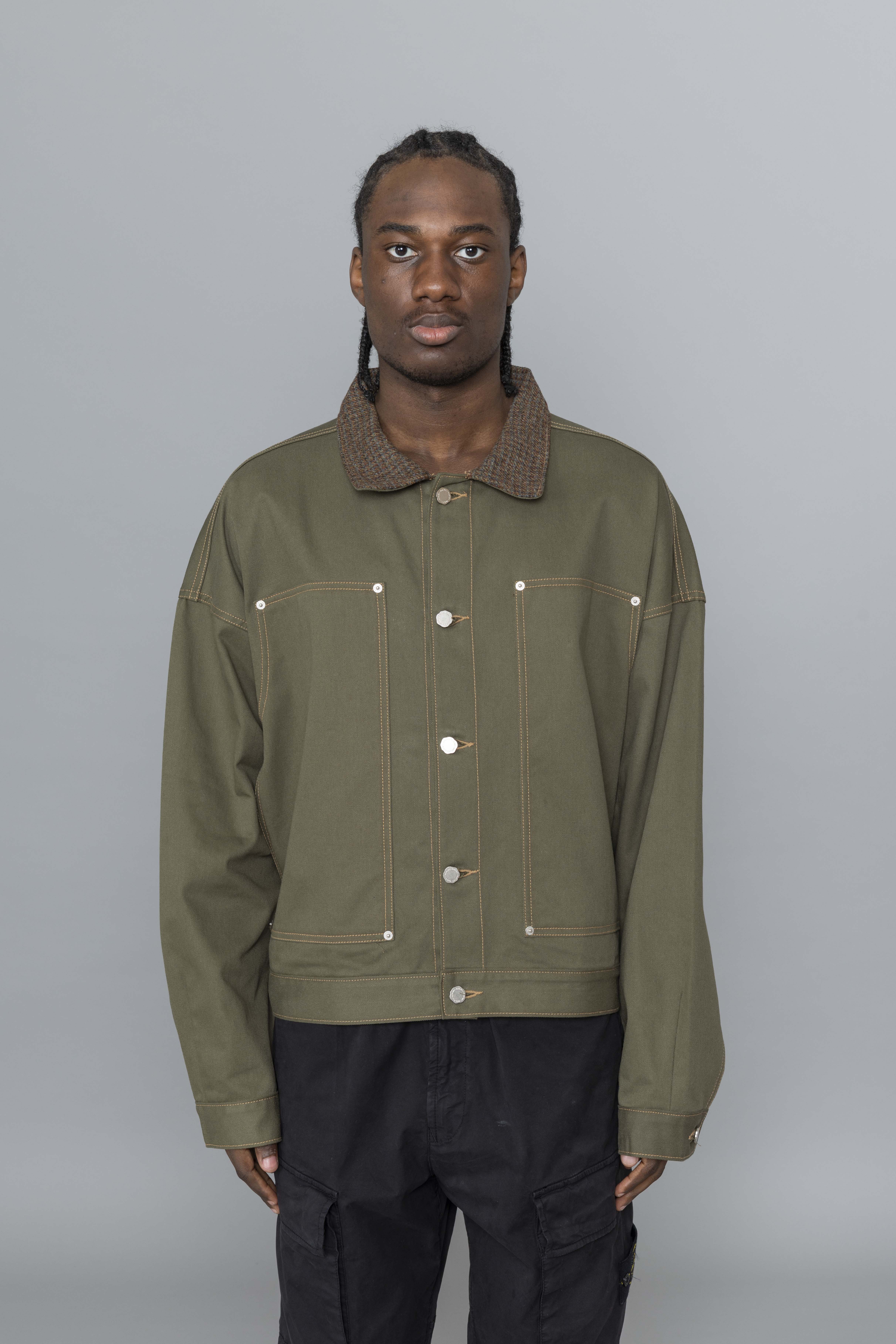 EstudioNiksenCarpenterCollarJacketKhaki
