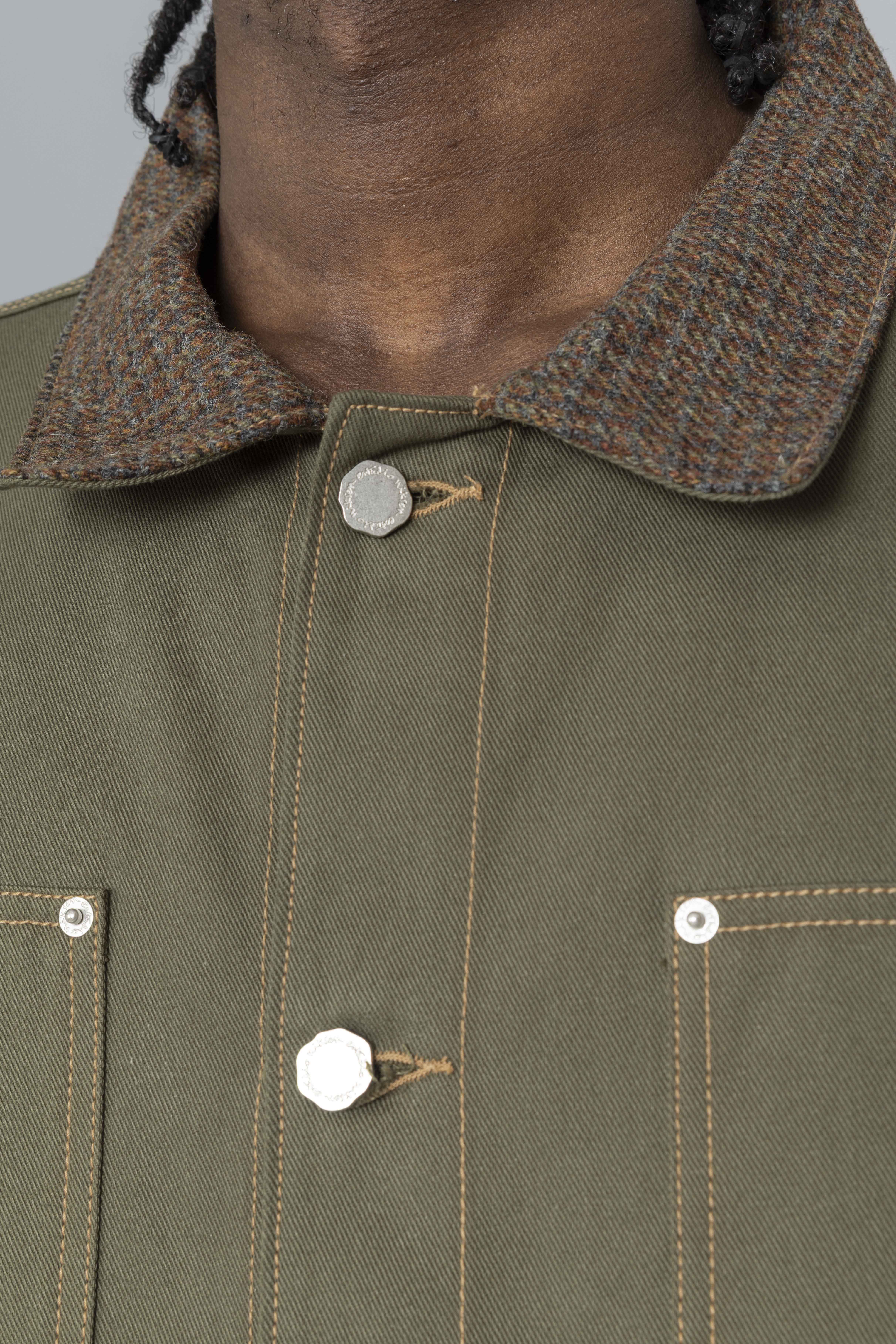 EstudioNiksenCarpenterCollarJacketKhakiButton