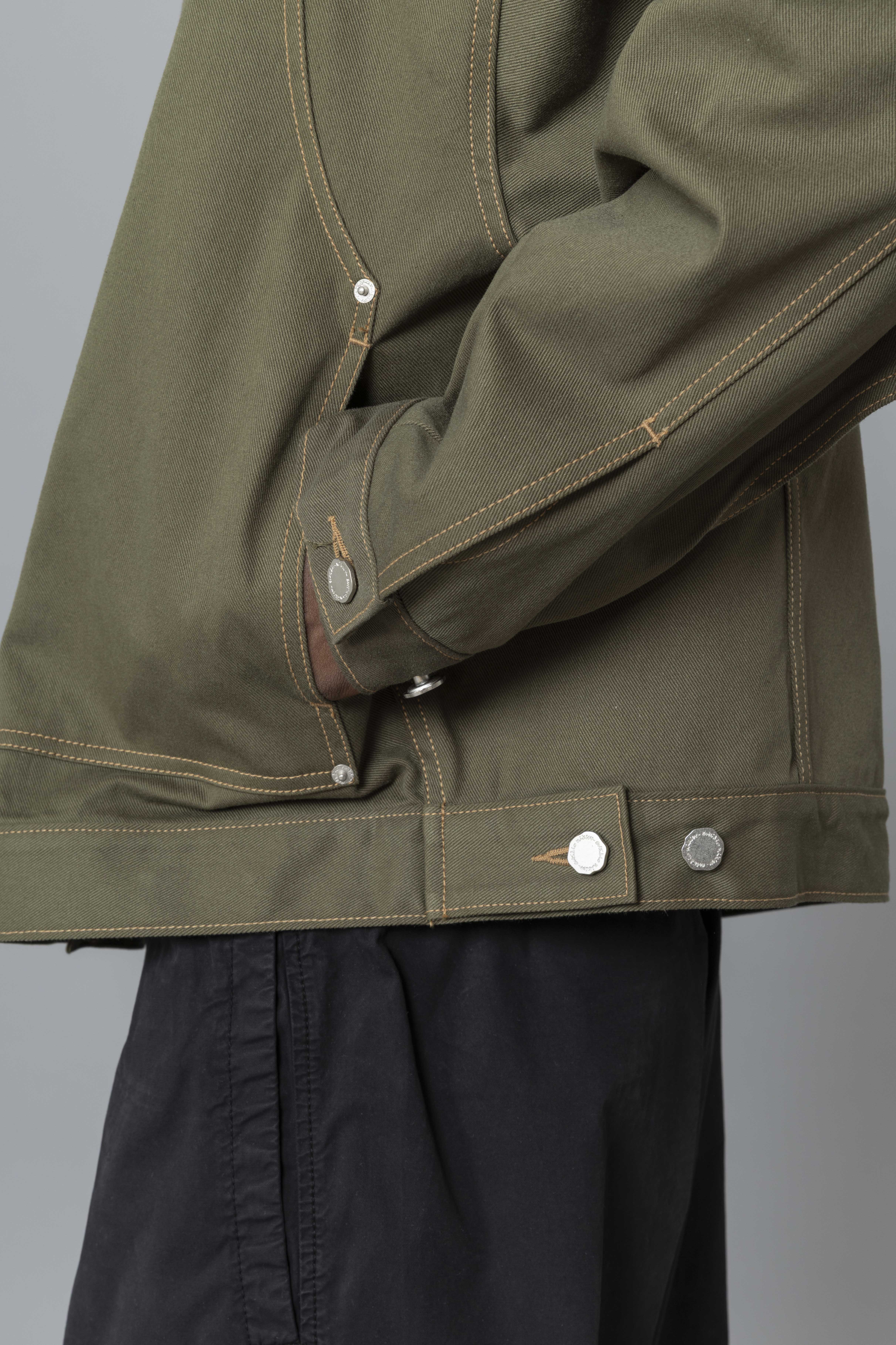 EstudioNiksenCarpenterCollarJacketKhakiPocket