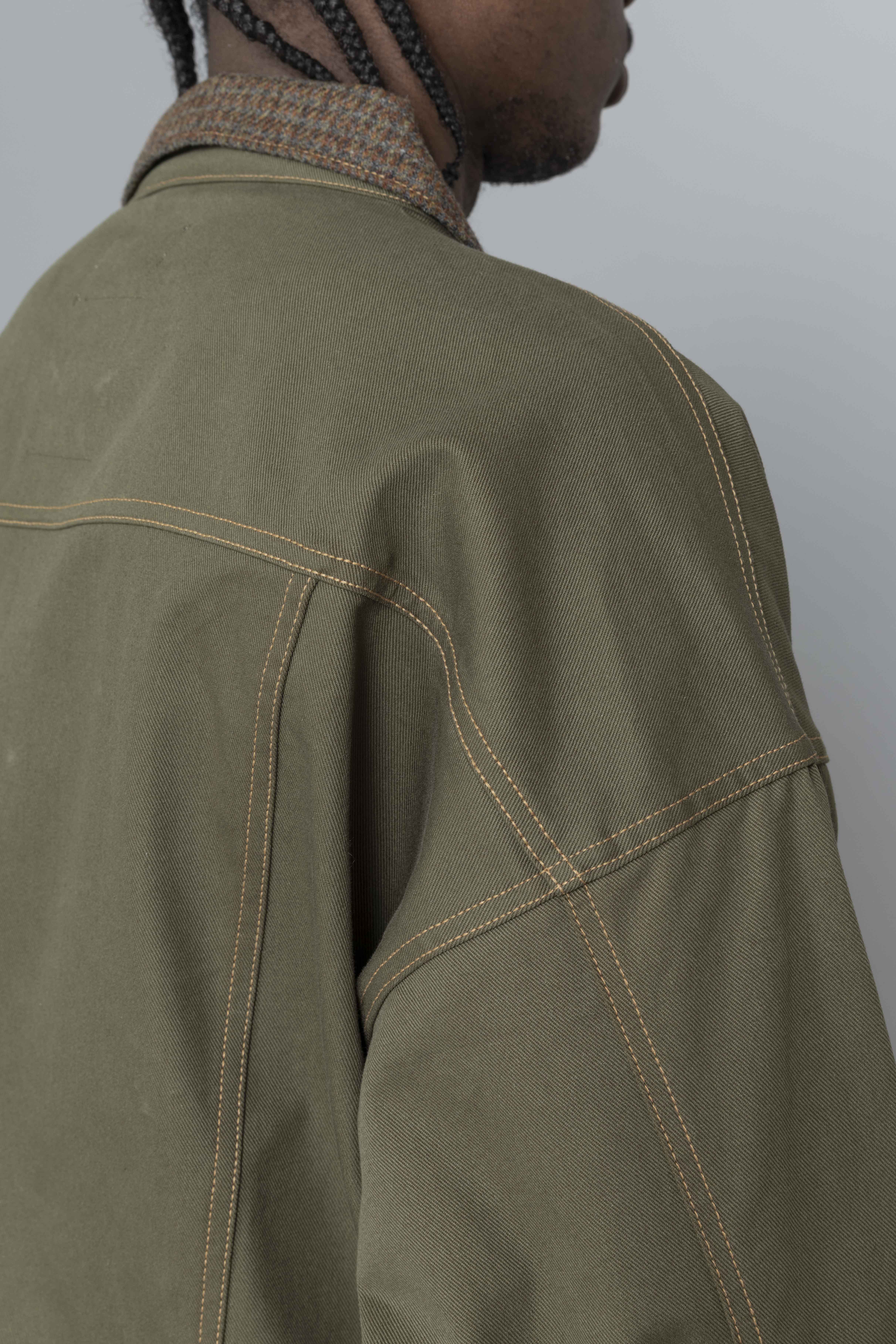 EstudioNiksenCarpenterCollarJacketKhakiStitch