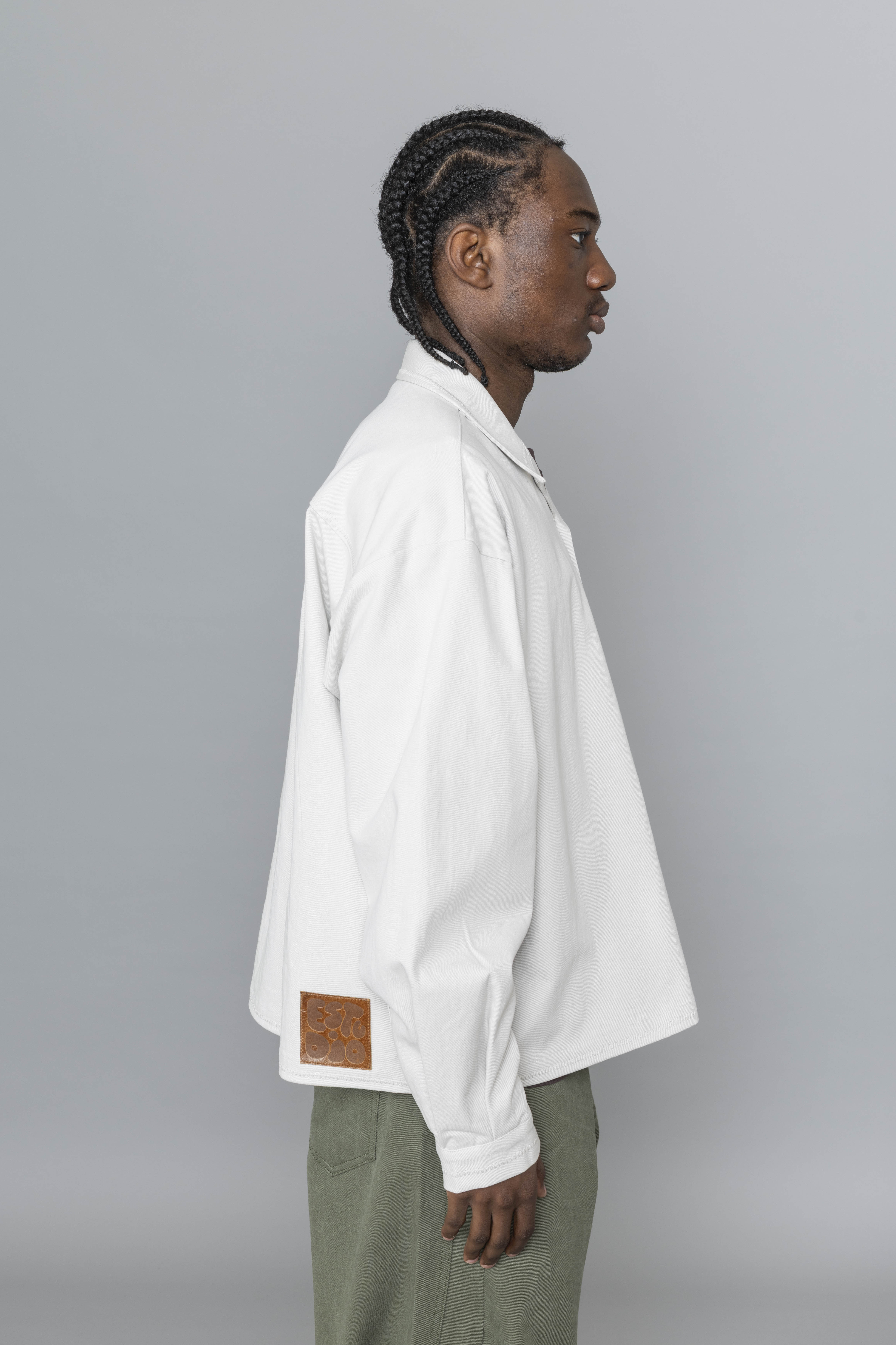 EstudioNiksenHandembroideredDenimShirtLightDenimSide