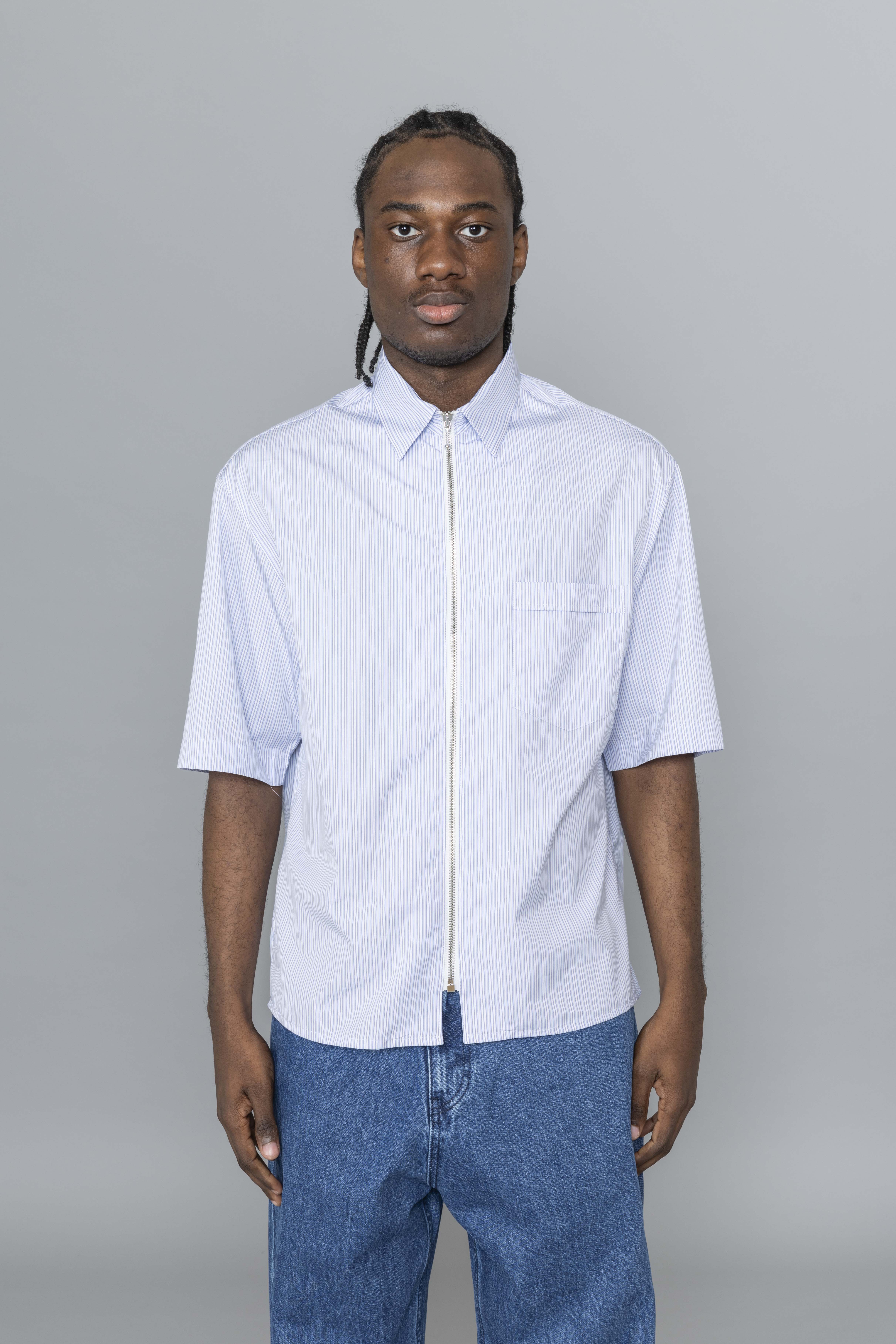 LC23ZIPSTRIPESSHIRTPaleBlueWhiteFront