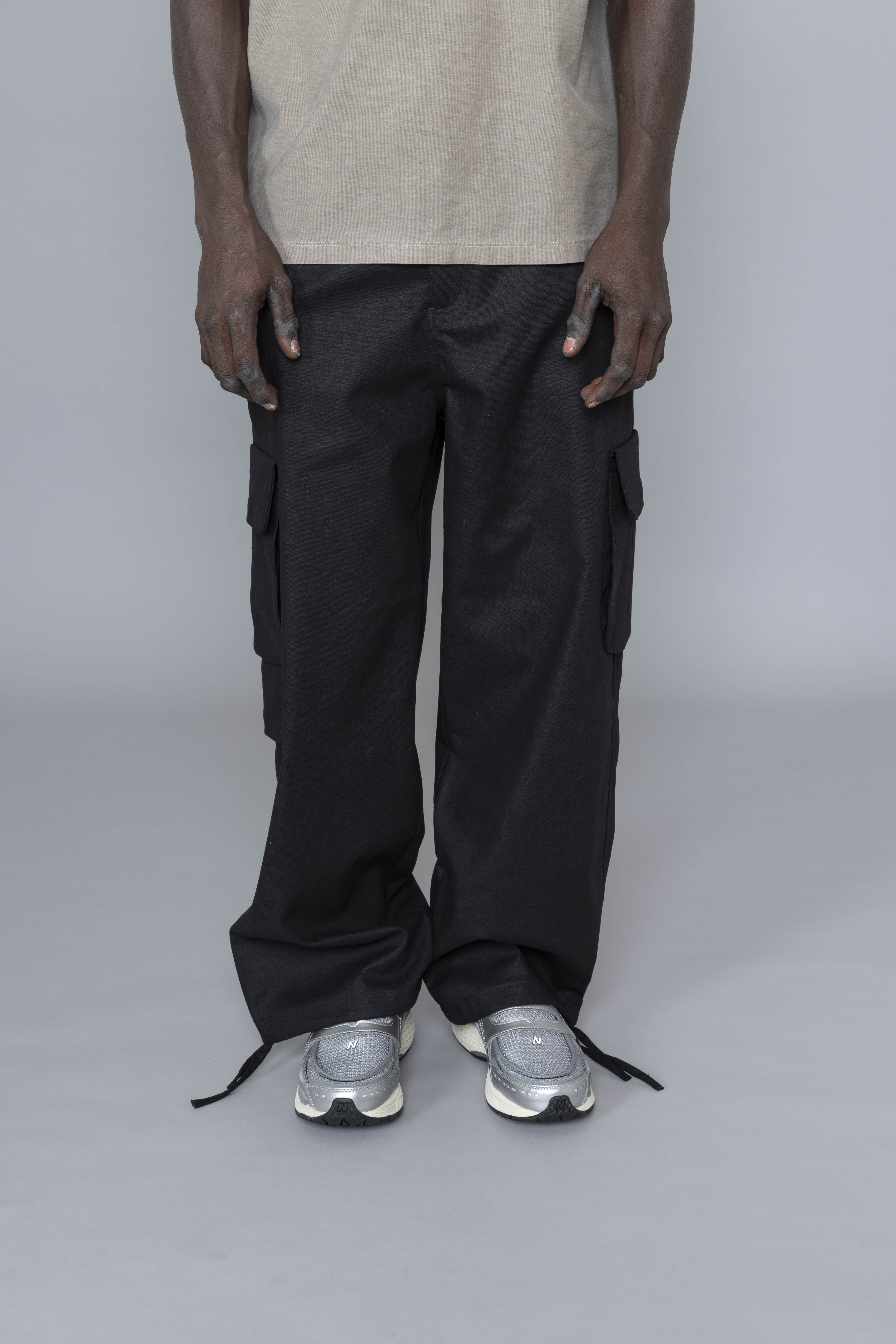 ArteAntwerpLinenCargoPantsBlack
