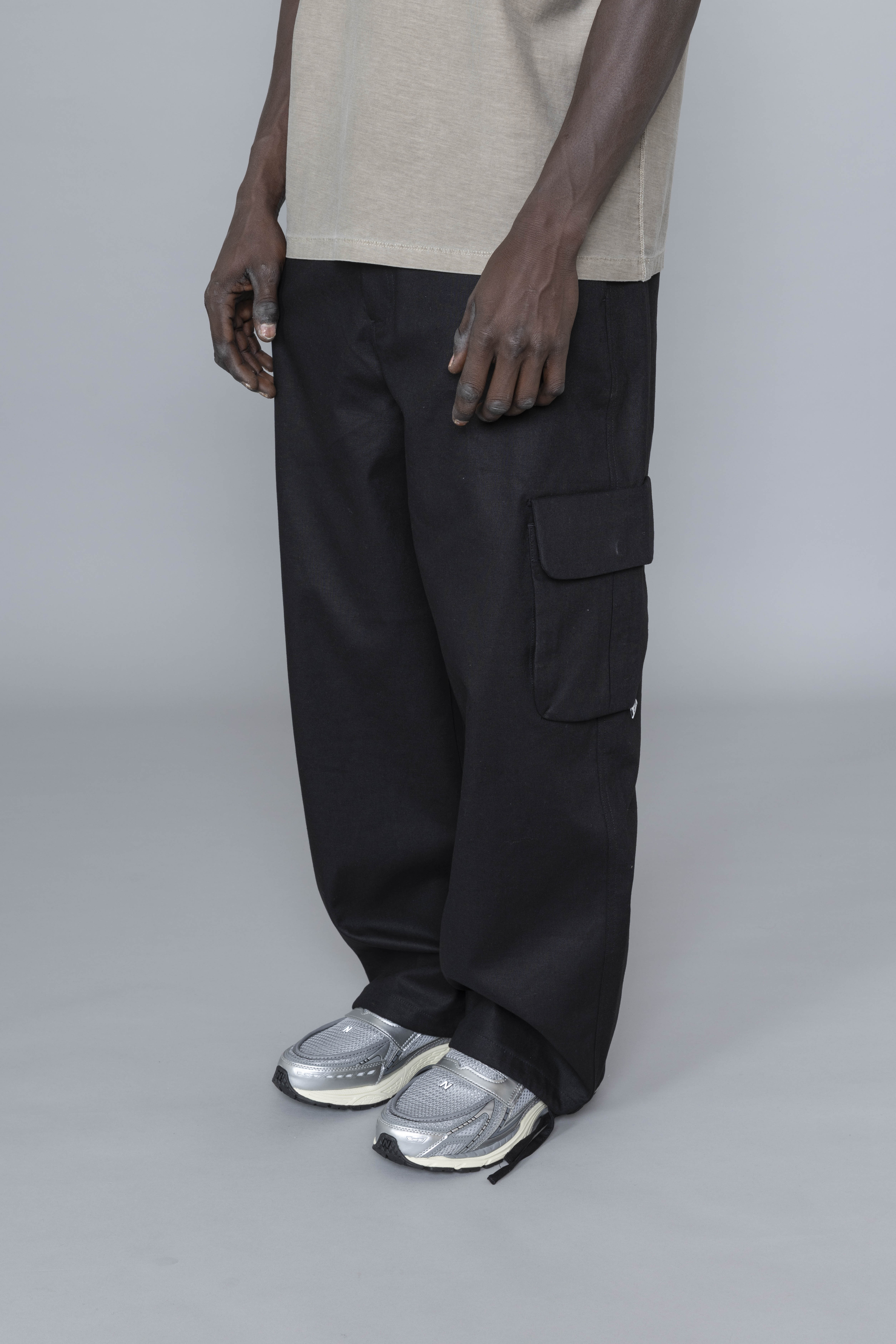 ArteAntwerpLinenCargoPantsBlackDia
