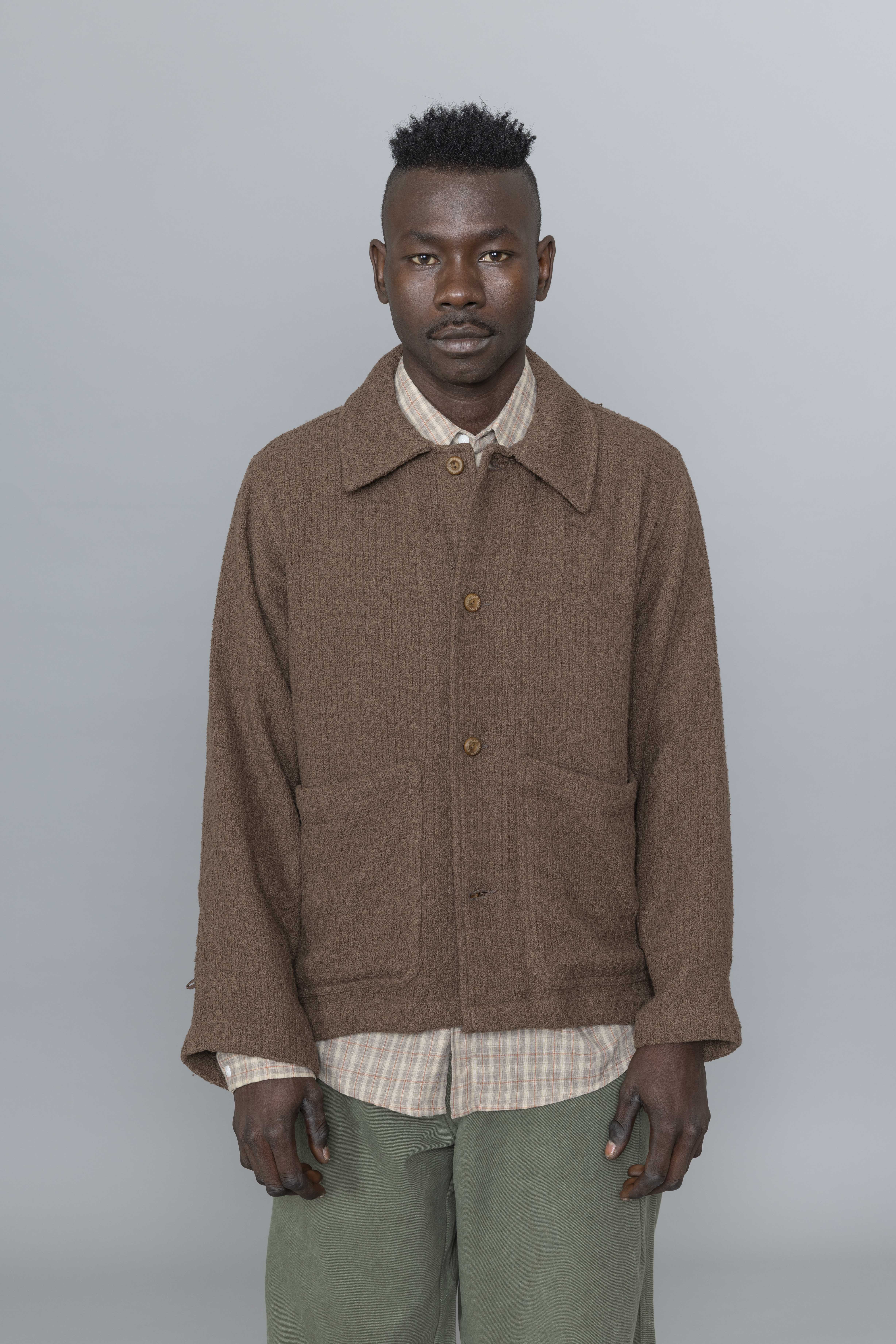 EstudioNiksenTexturedChoreJacketBrown