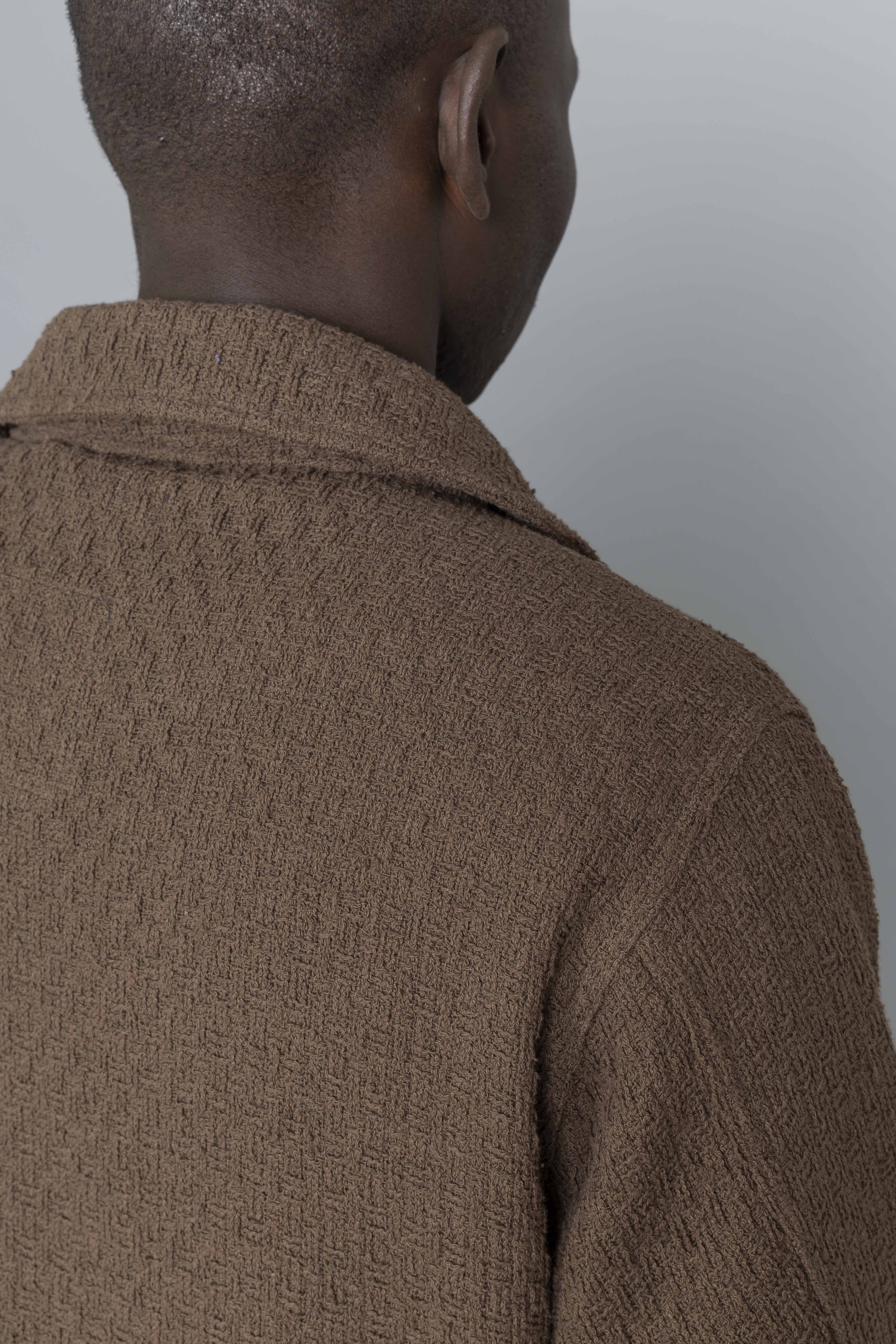 EstudioNiksenTexturedChoreJacketBrownDetail