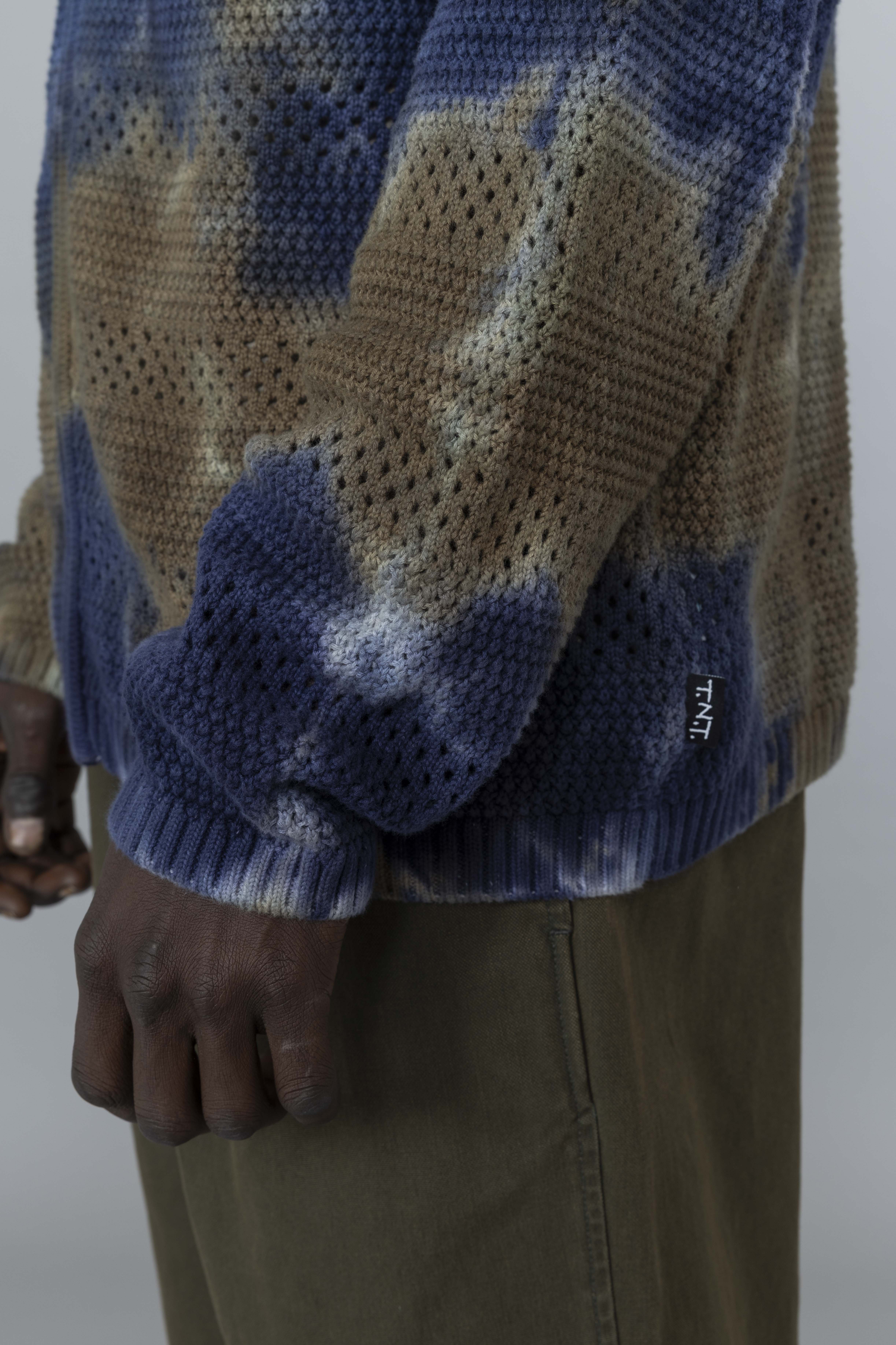 ThisisneverthatCrochetKnitZipHoodieOliveGreenCuff
