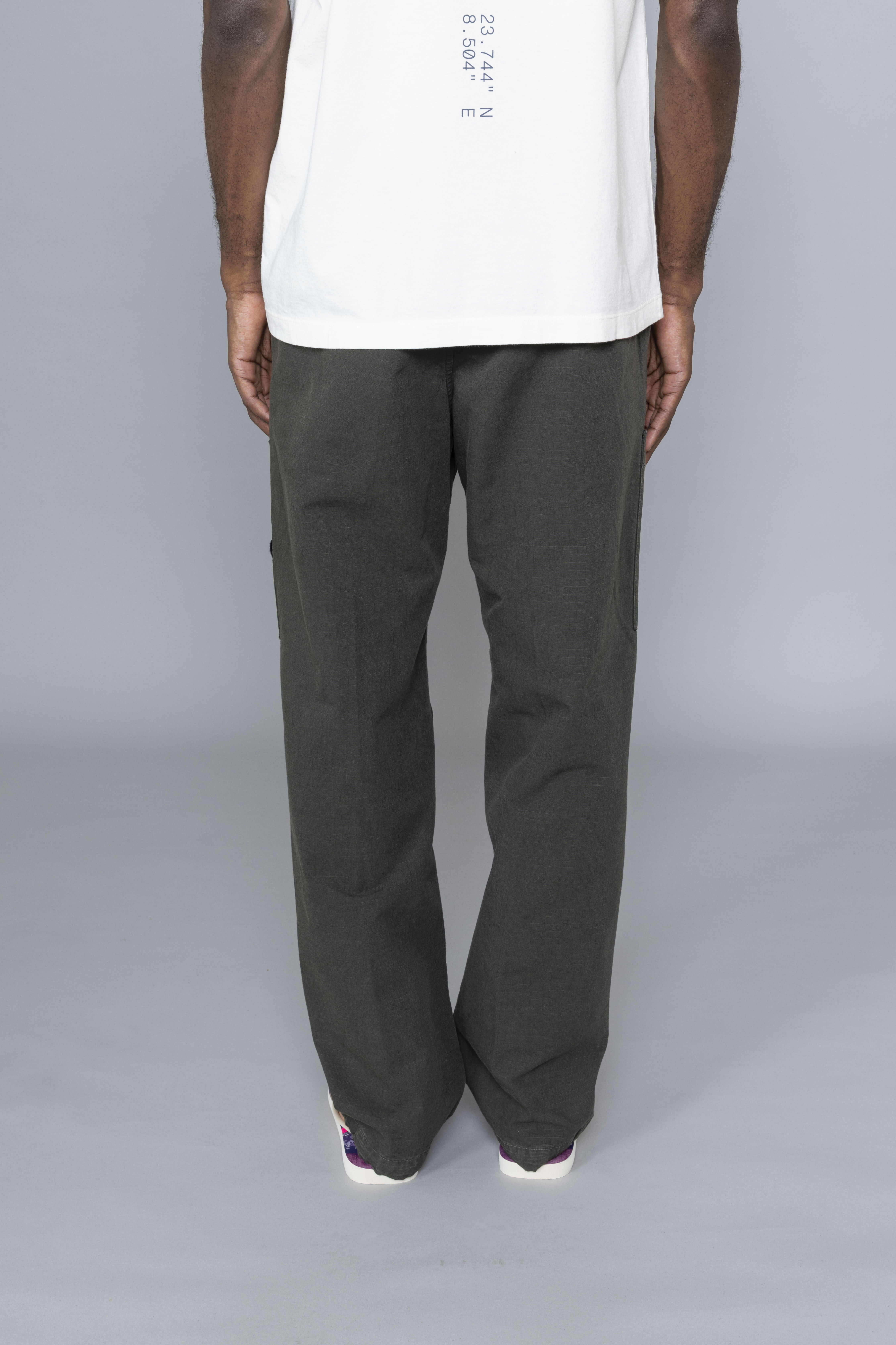 Organic Cotton Ripstop Cargo Coal Grey