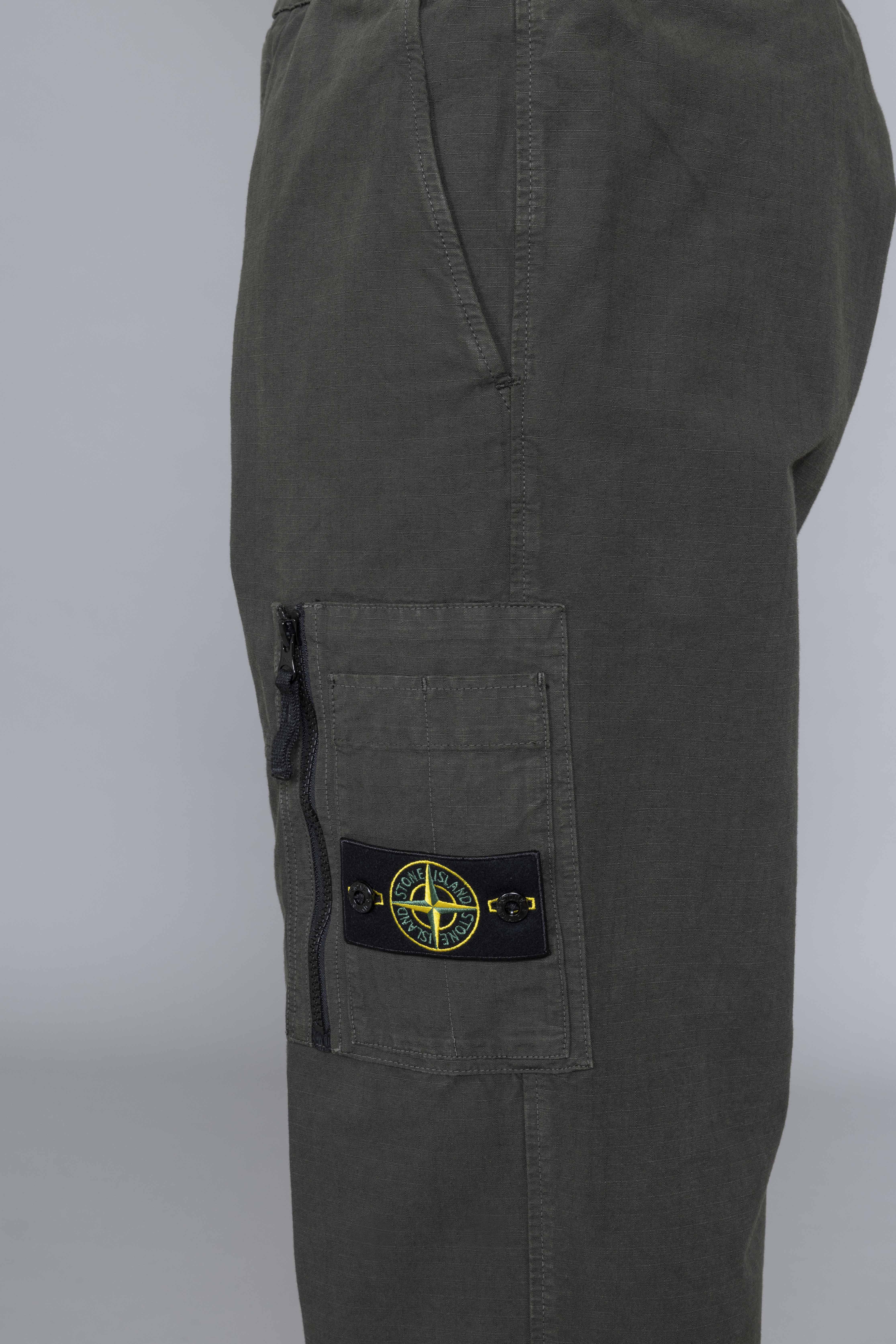 Organic Cotton Ripstop Cargo Coal Grey