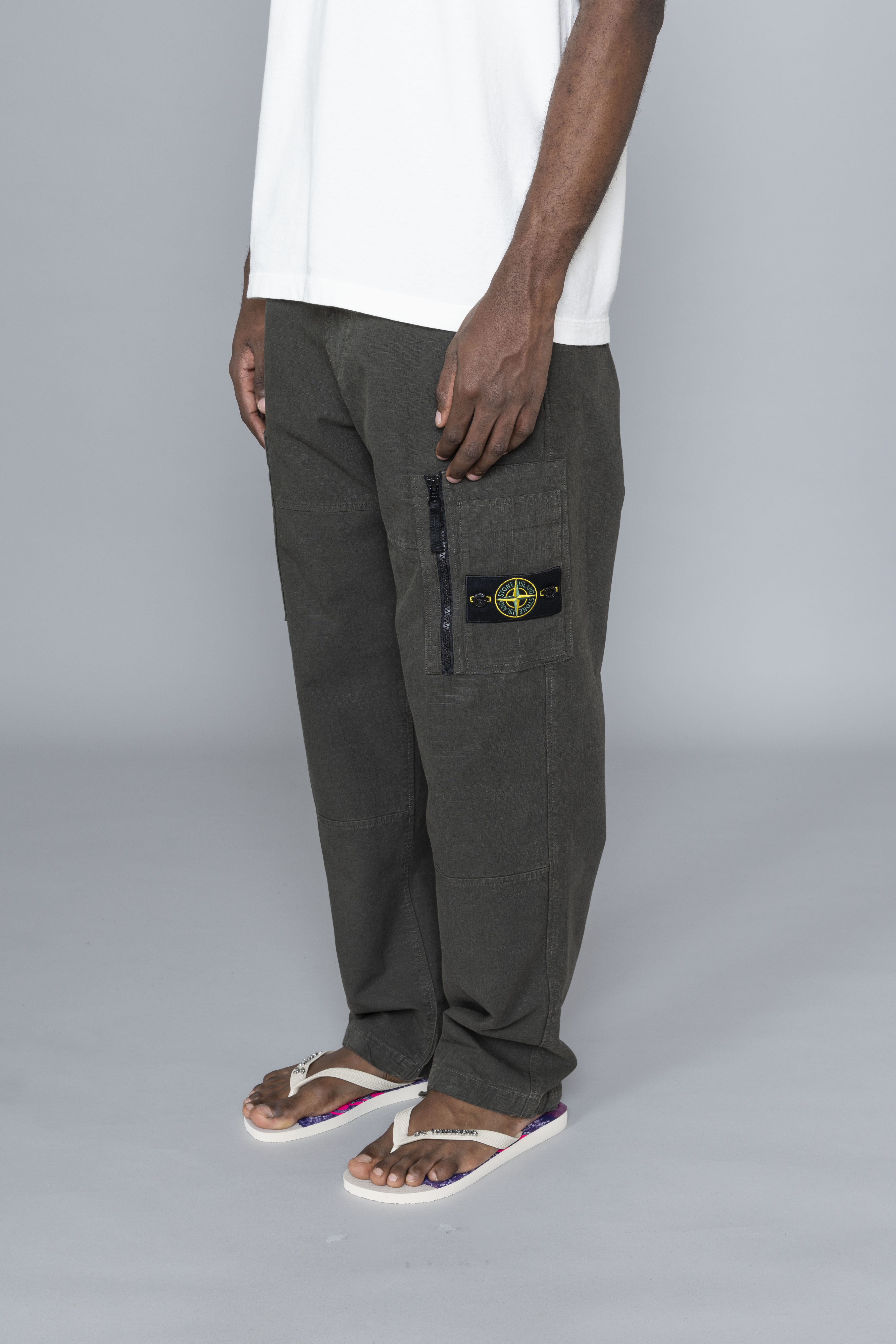 Organic Cotton Ripstop Cargo Coal Grey