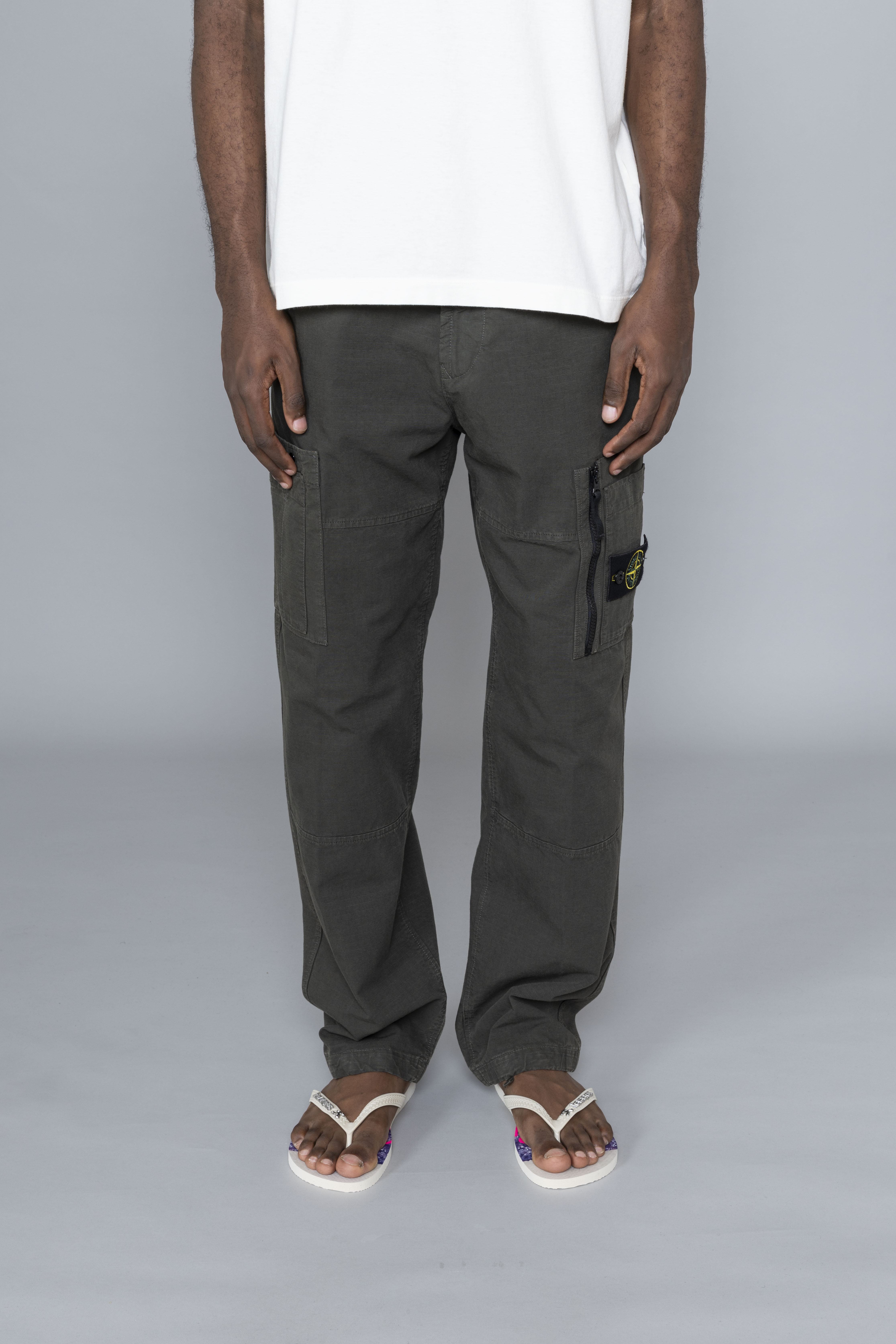 Organic Cotton Ripstop Cargo Coal Grey