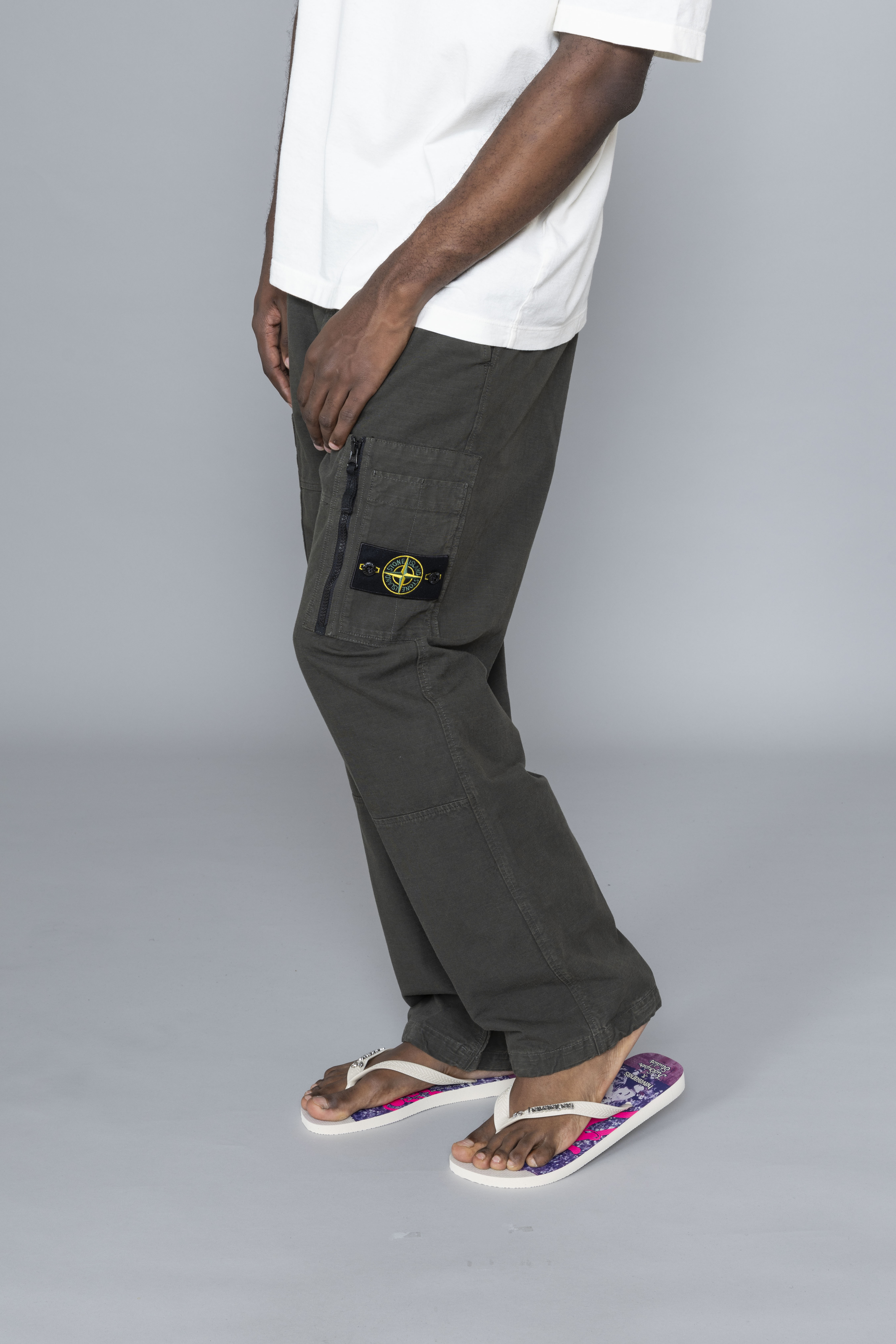 Organic Cotton Ripstop Cargo Coal Grey